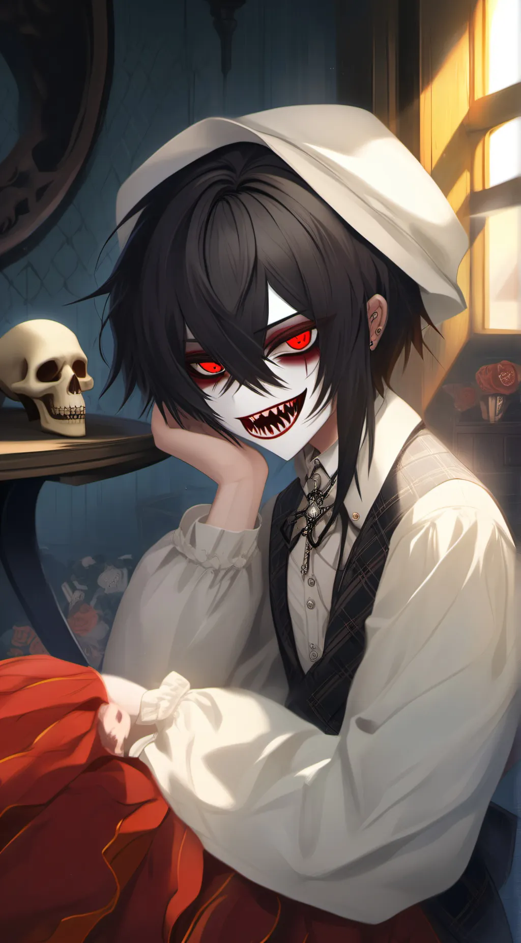 ai character: ~Laughing Jack~ background