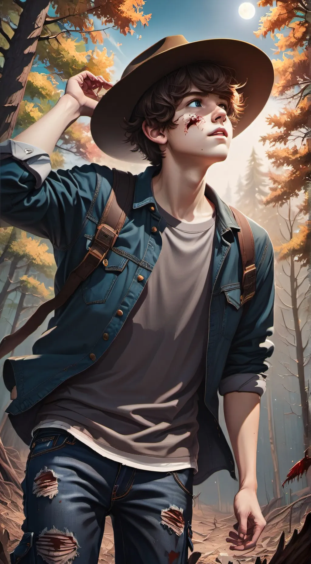 ai character: Carl Grimes background