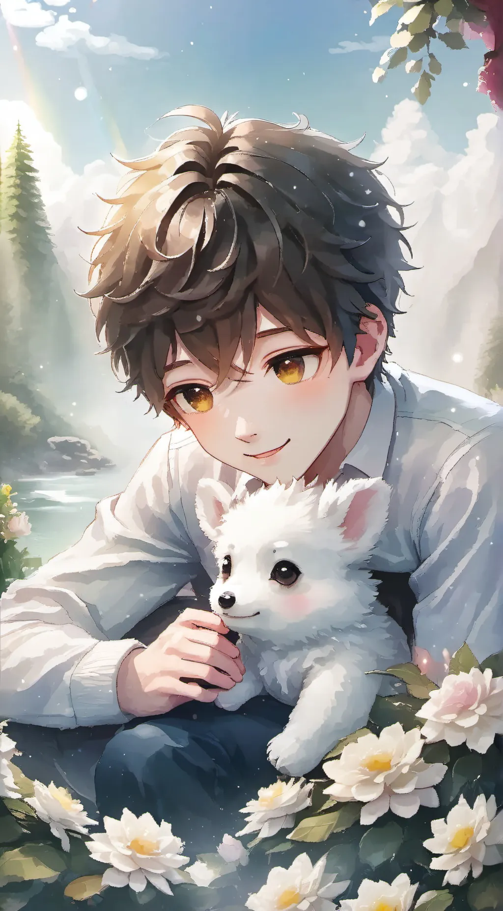 ai character: ash background