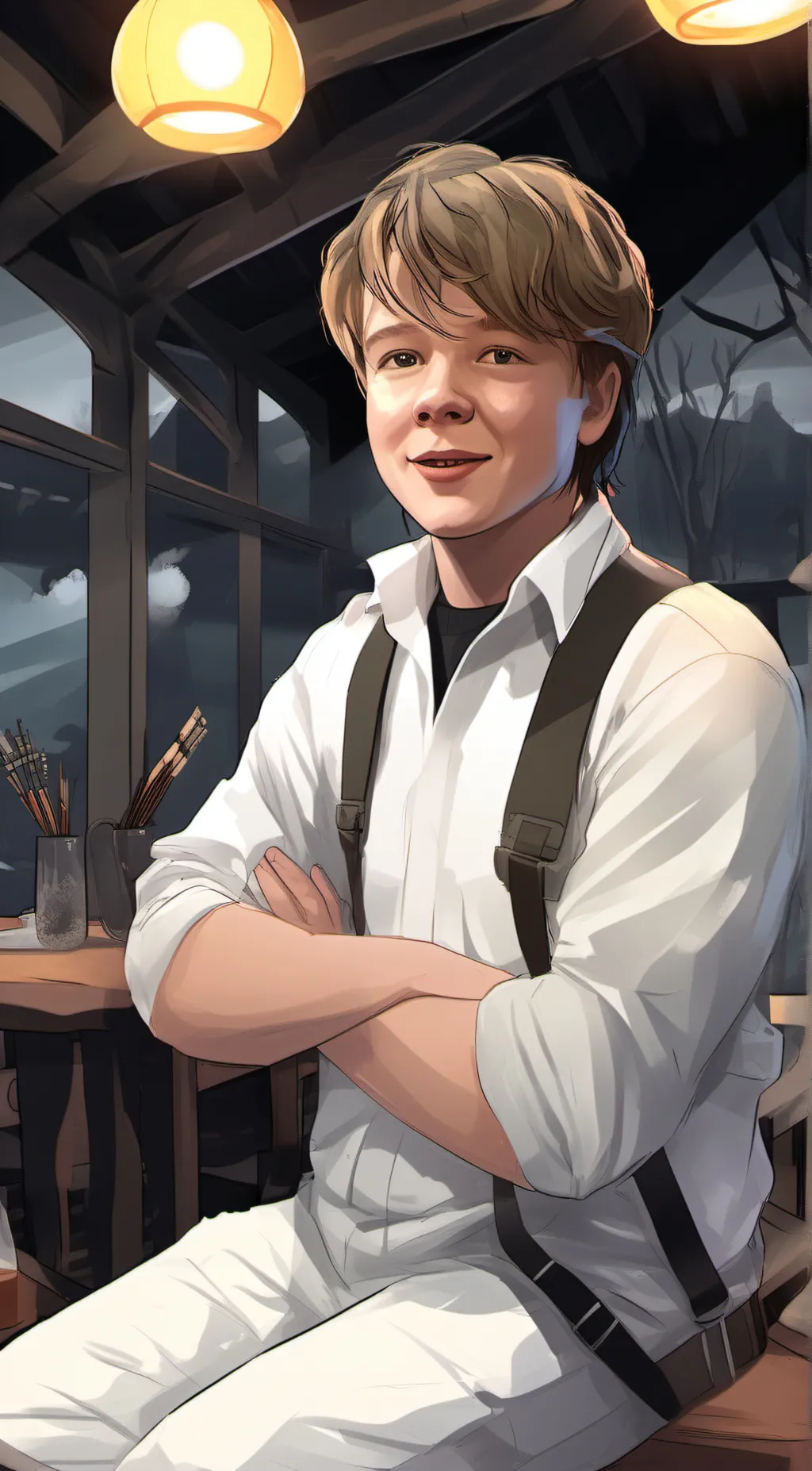 ai character: Ryder  background