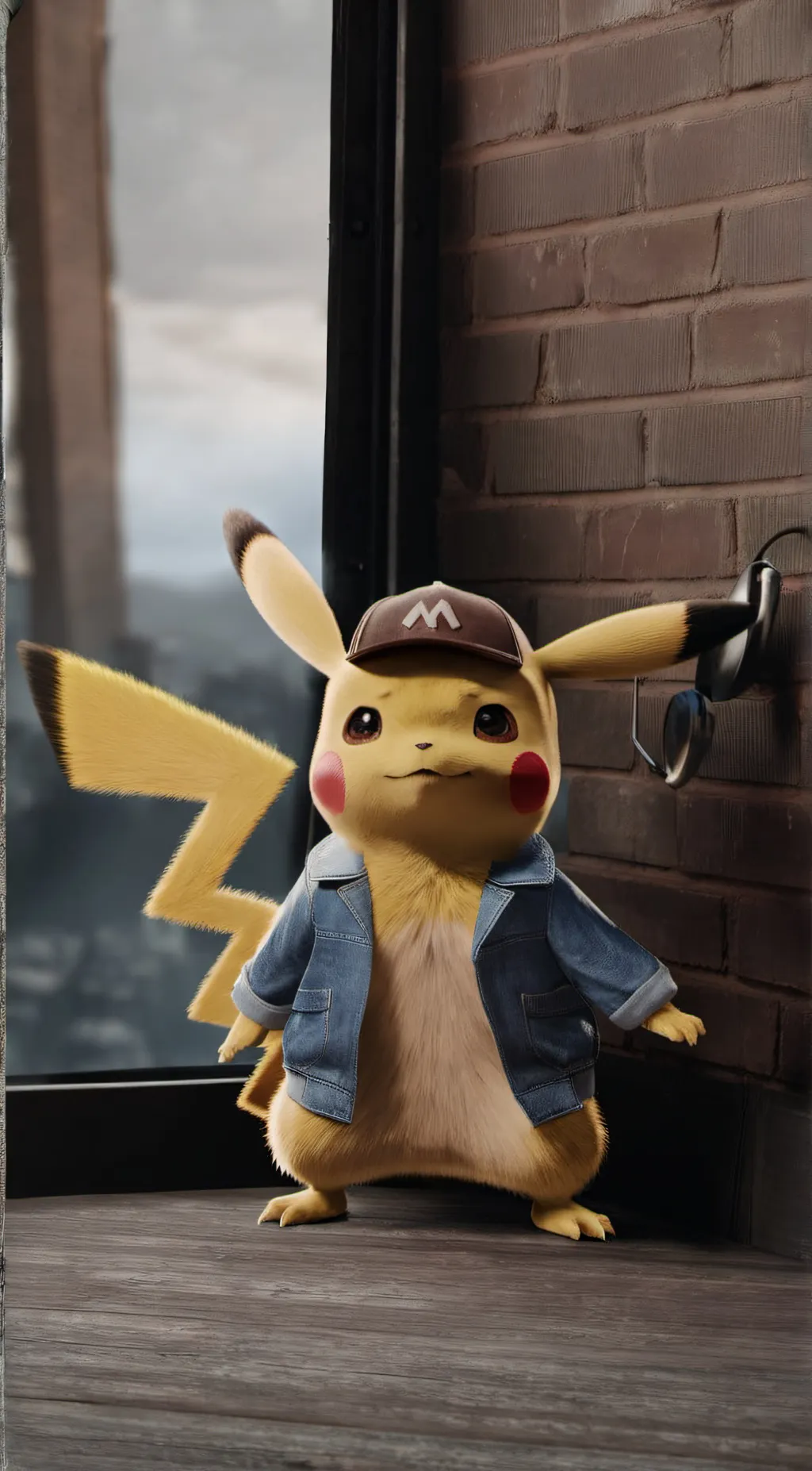 ai character: Pikachu background