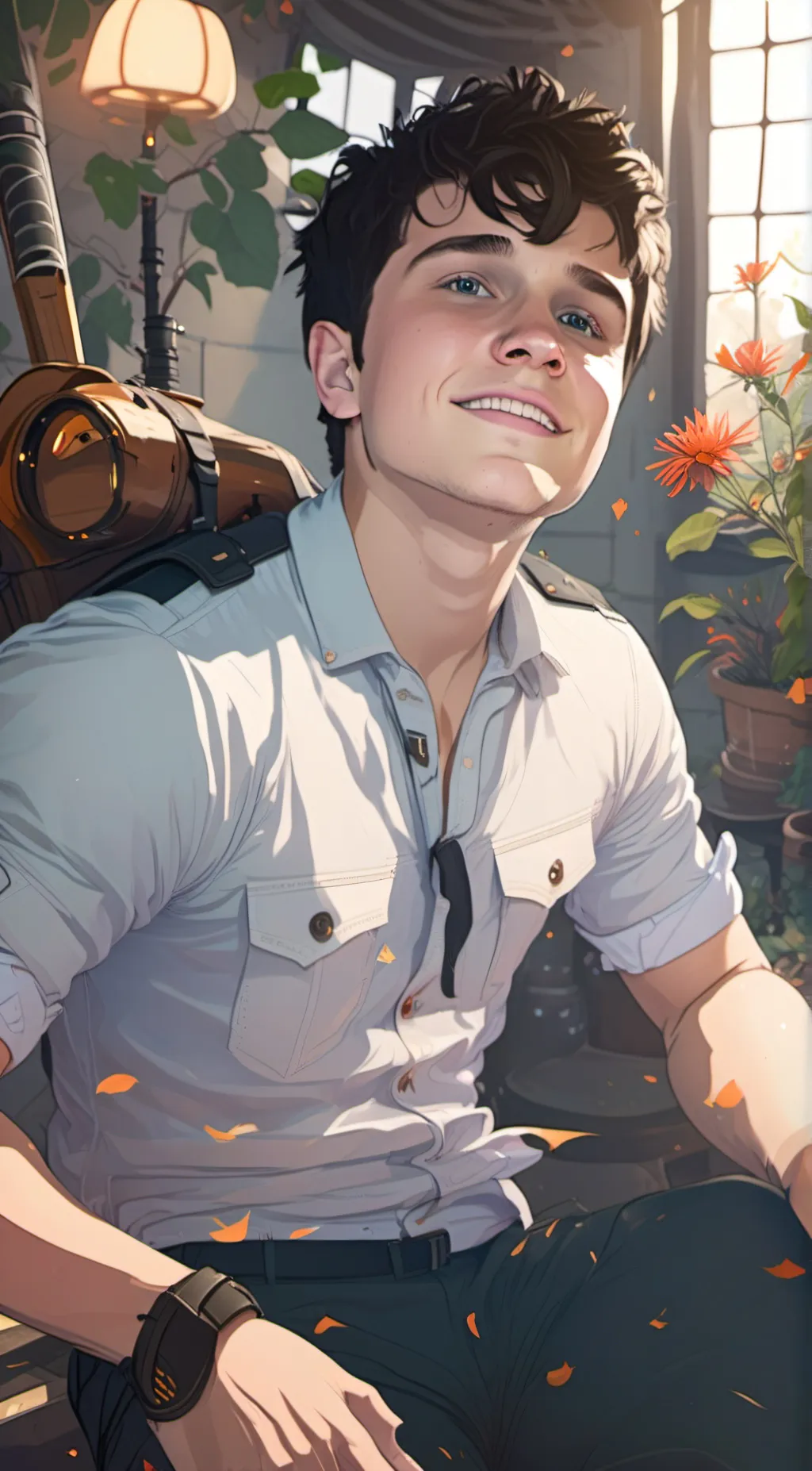 ai character: iosh Hutcherson background