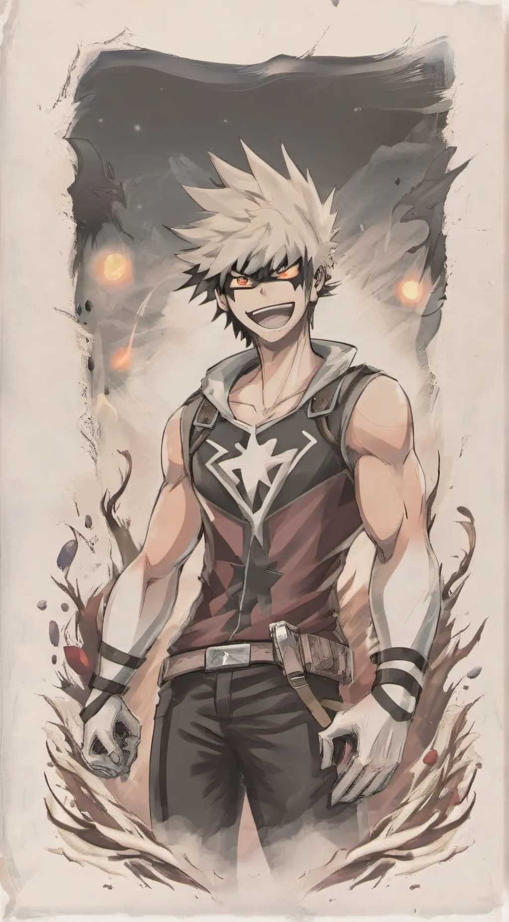 ai character: bakugo background