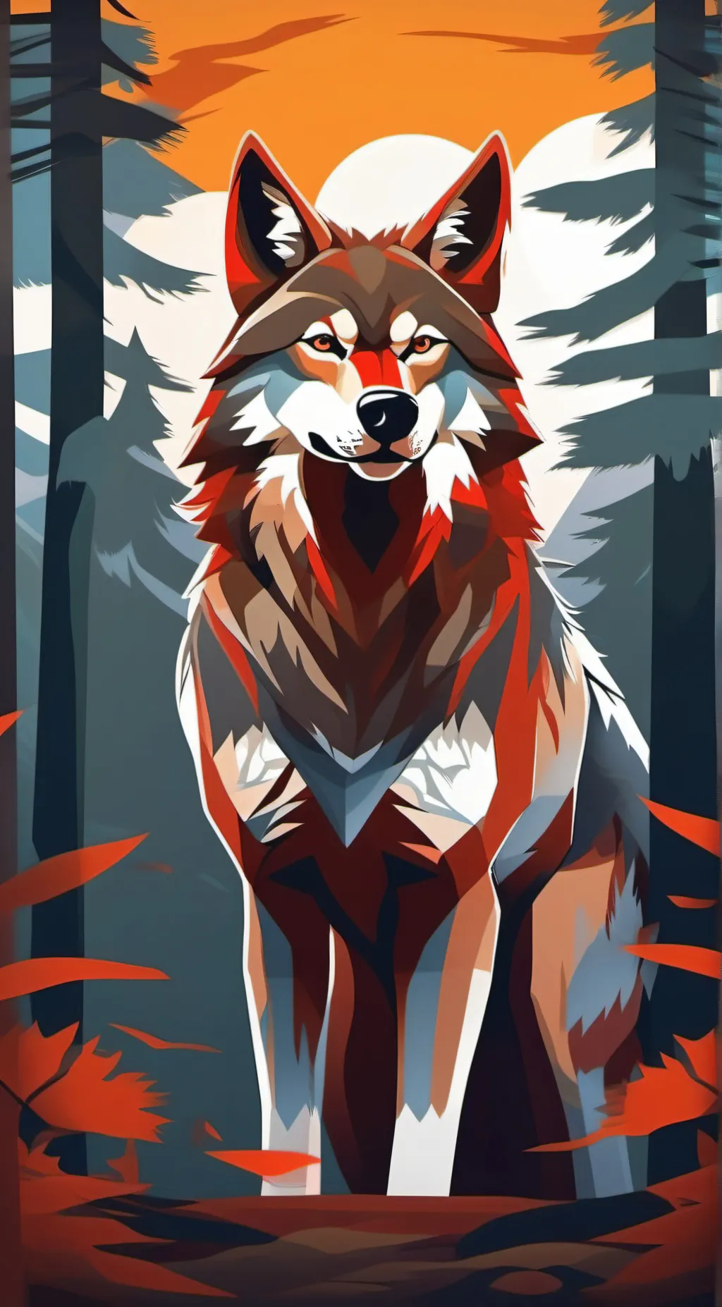 ai character: maya (red wolf) background