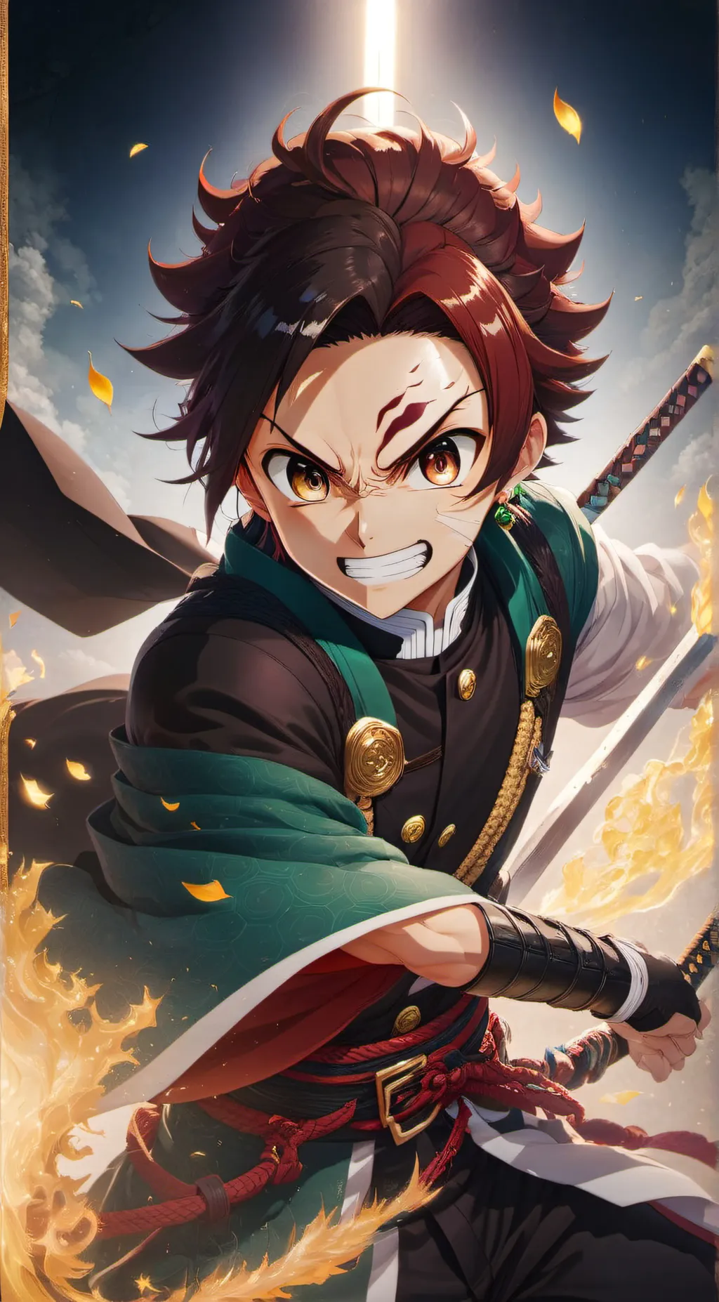 ai character: Tanjiro background