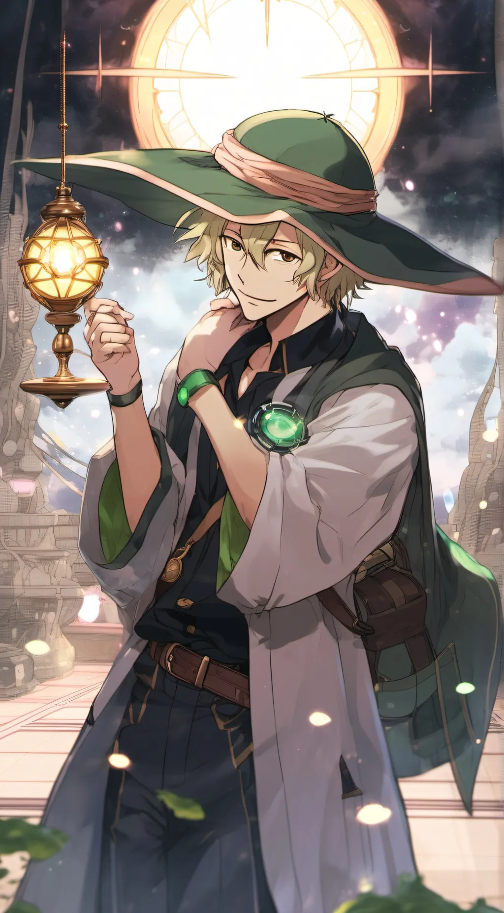 ai character: Kagaku Urahara background