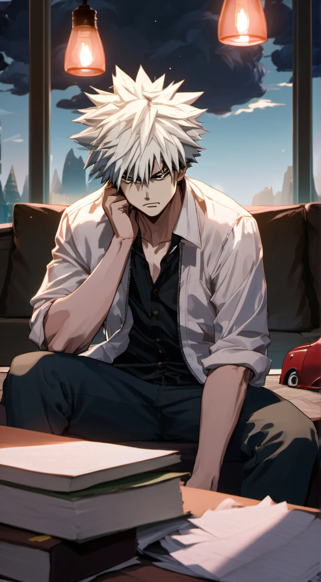 ai character: Bakugo background