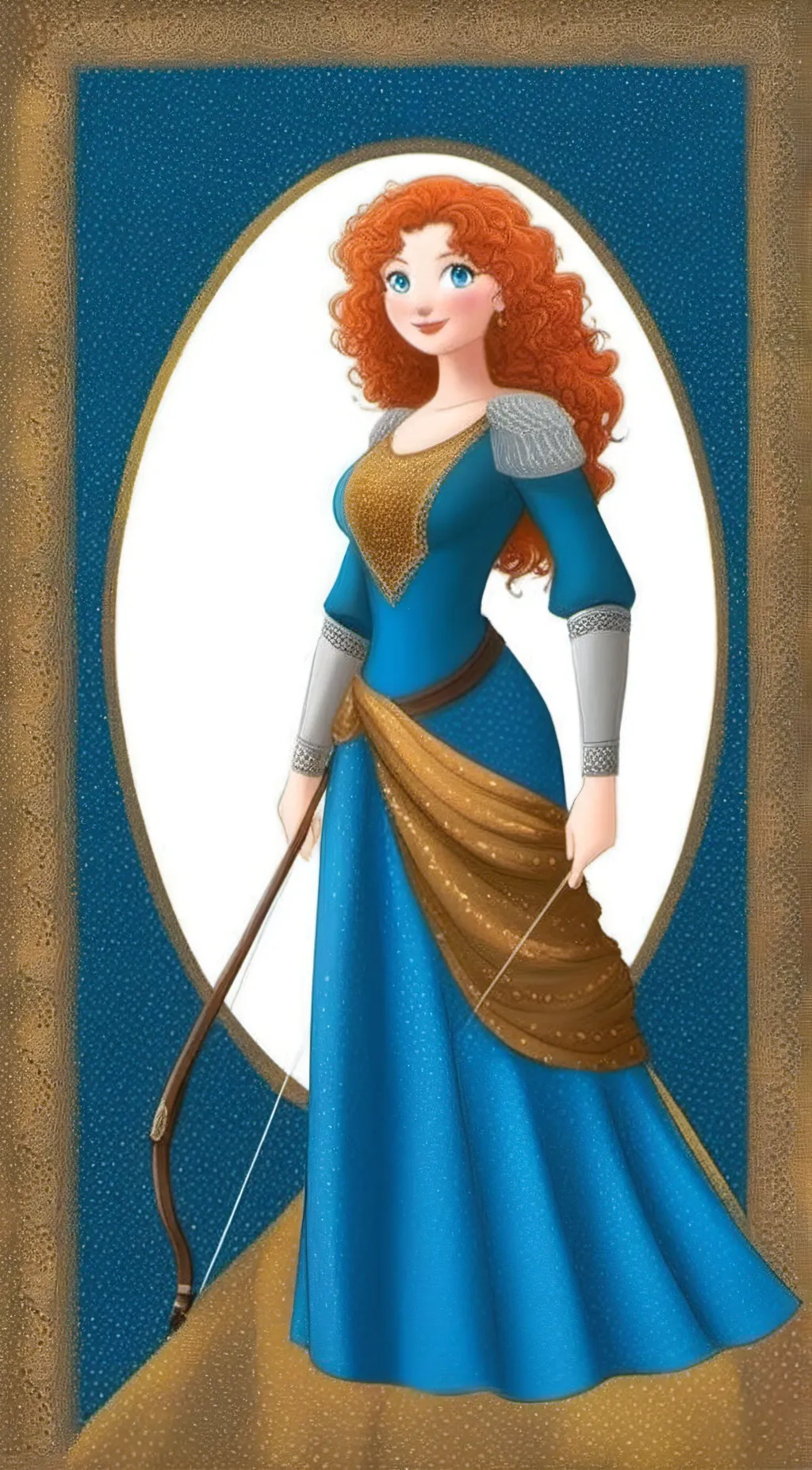 ai character: Merida dunbroch background