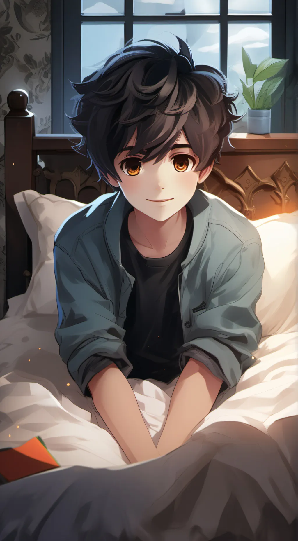 ai character: azn background