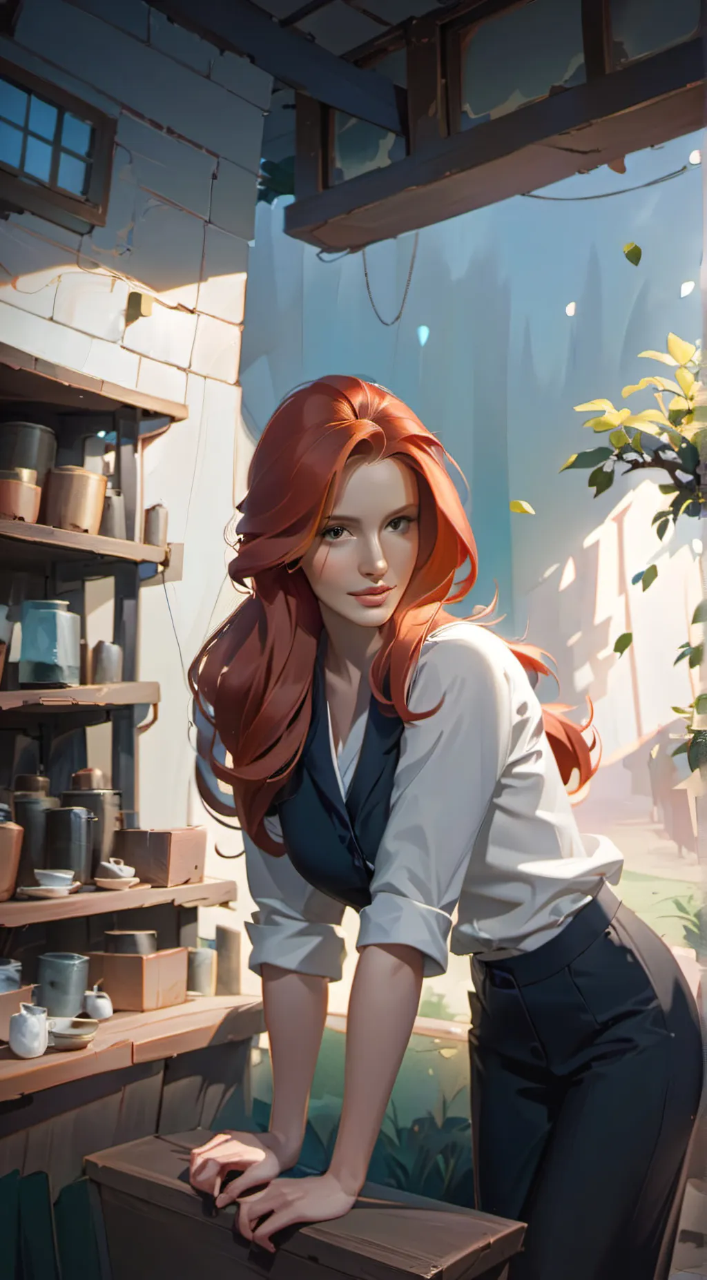 ai character: Bloom background