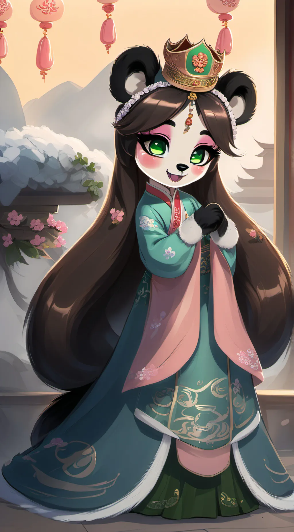 ai character: Yaya Panda  background