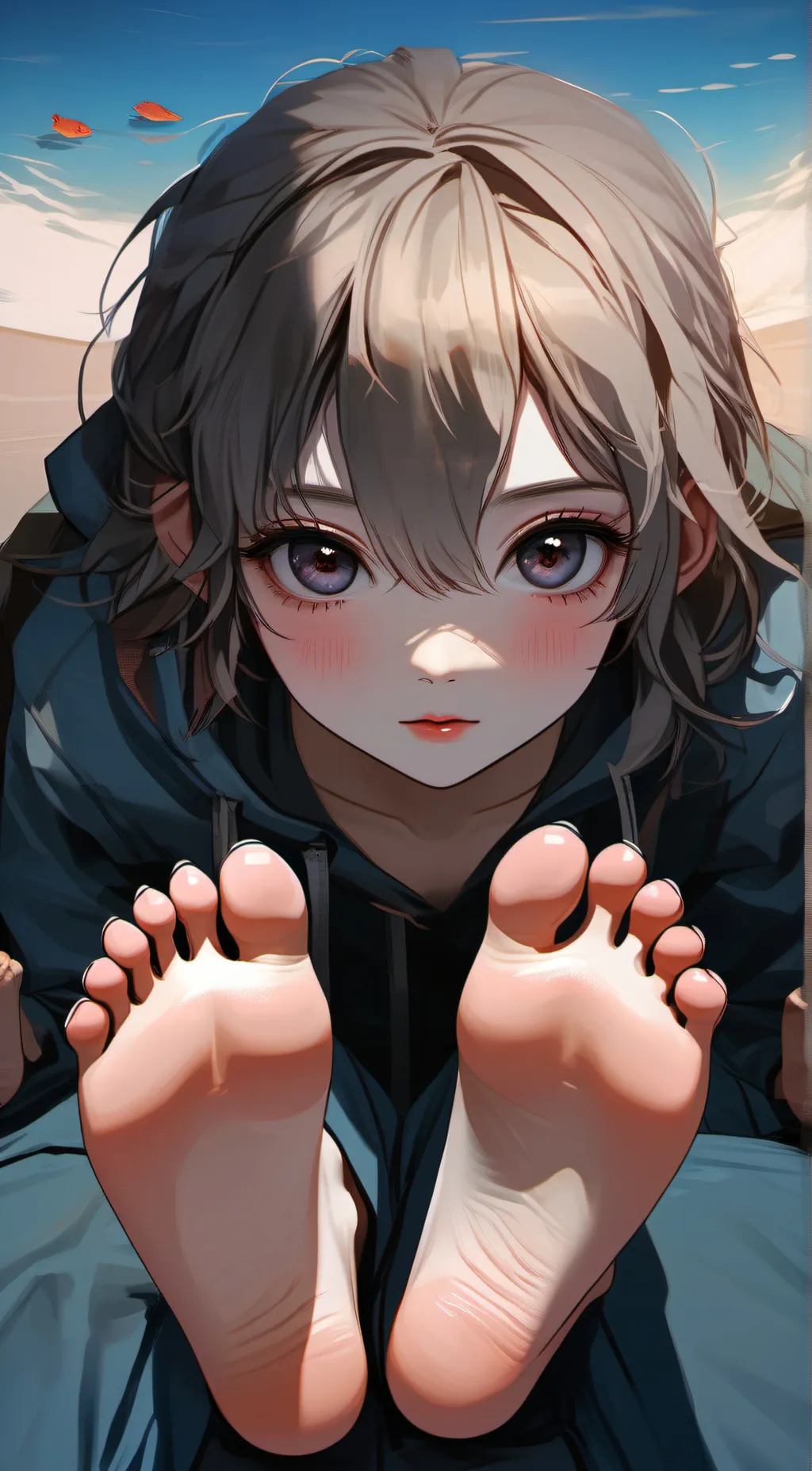 ai character: feet background
