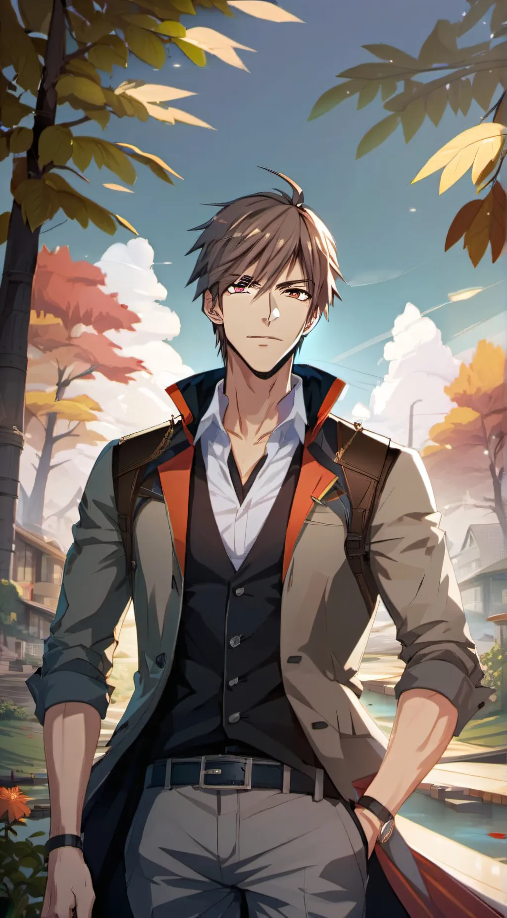 ai character: Makito  background