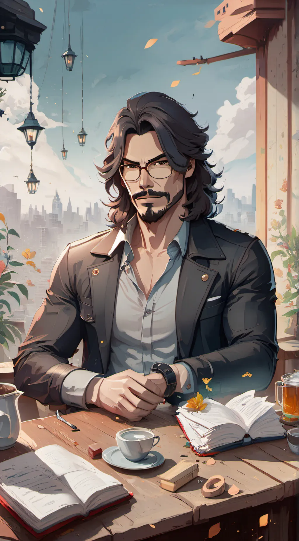 ai character: michael jackson  background