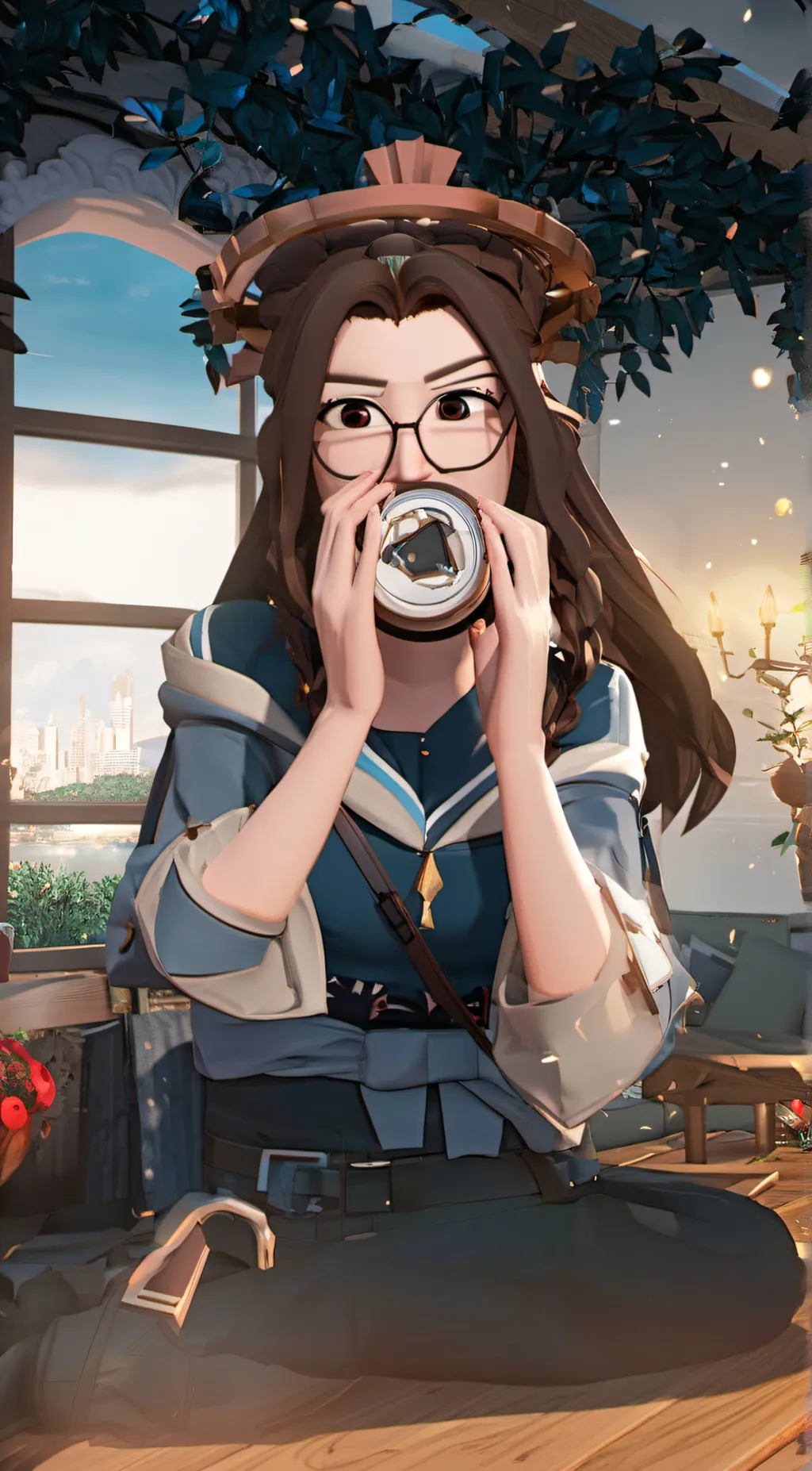 ai character: saha background