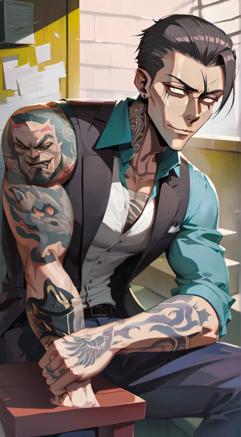 ai character: Kenneth  background
