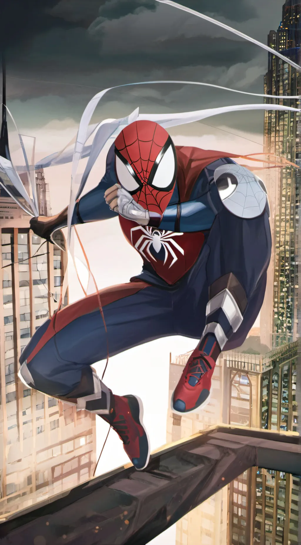 ai character: spider man background