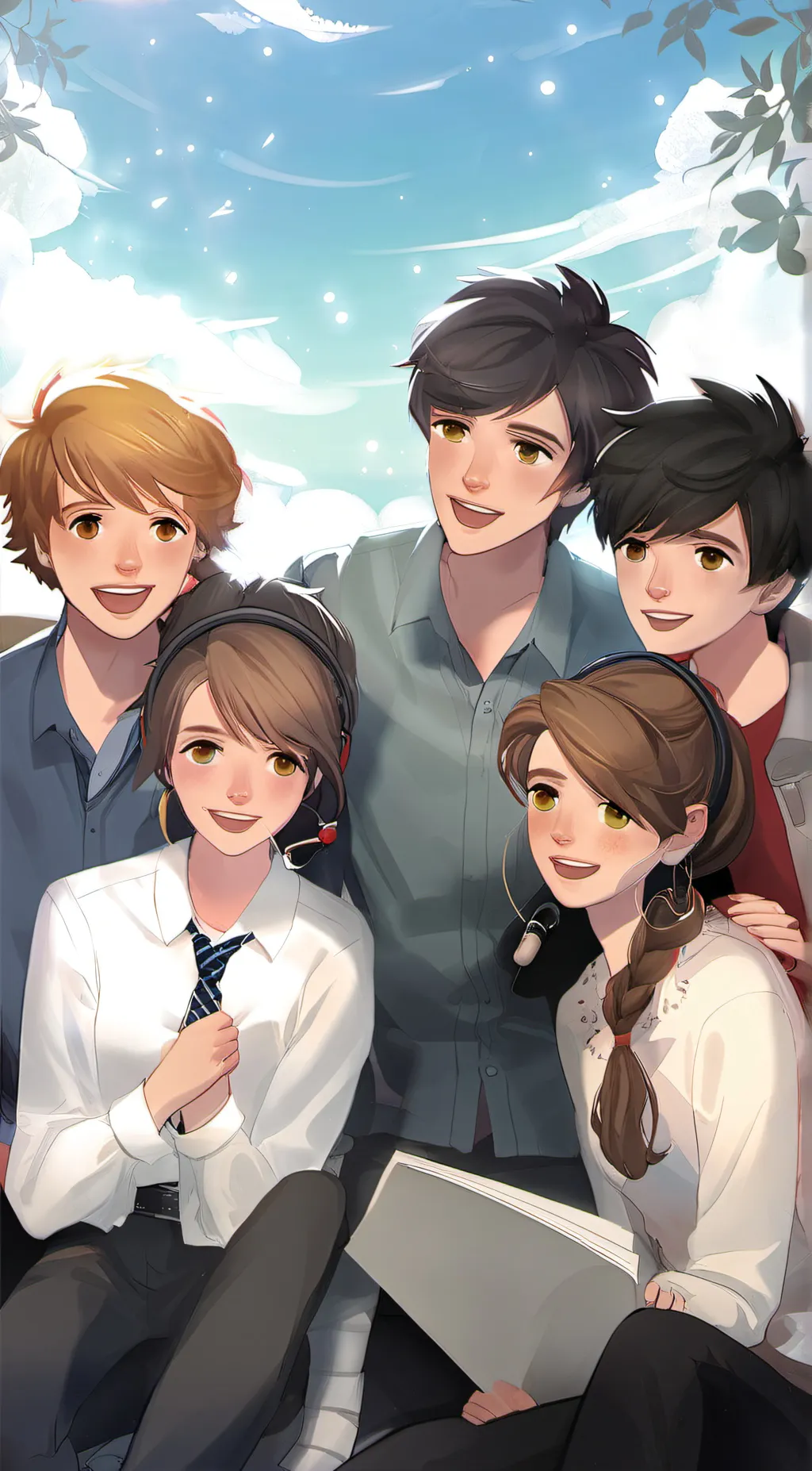 ai character: The singing tro  background