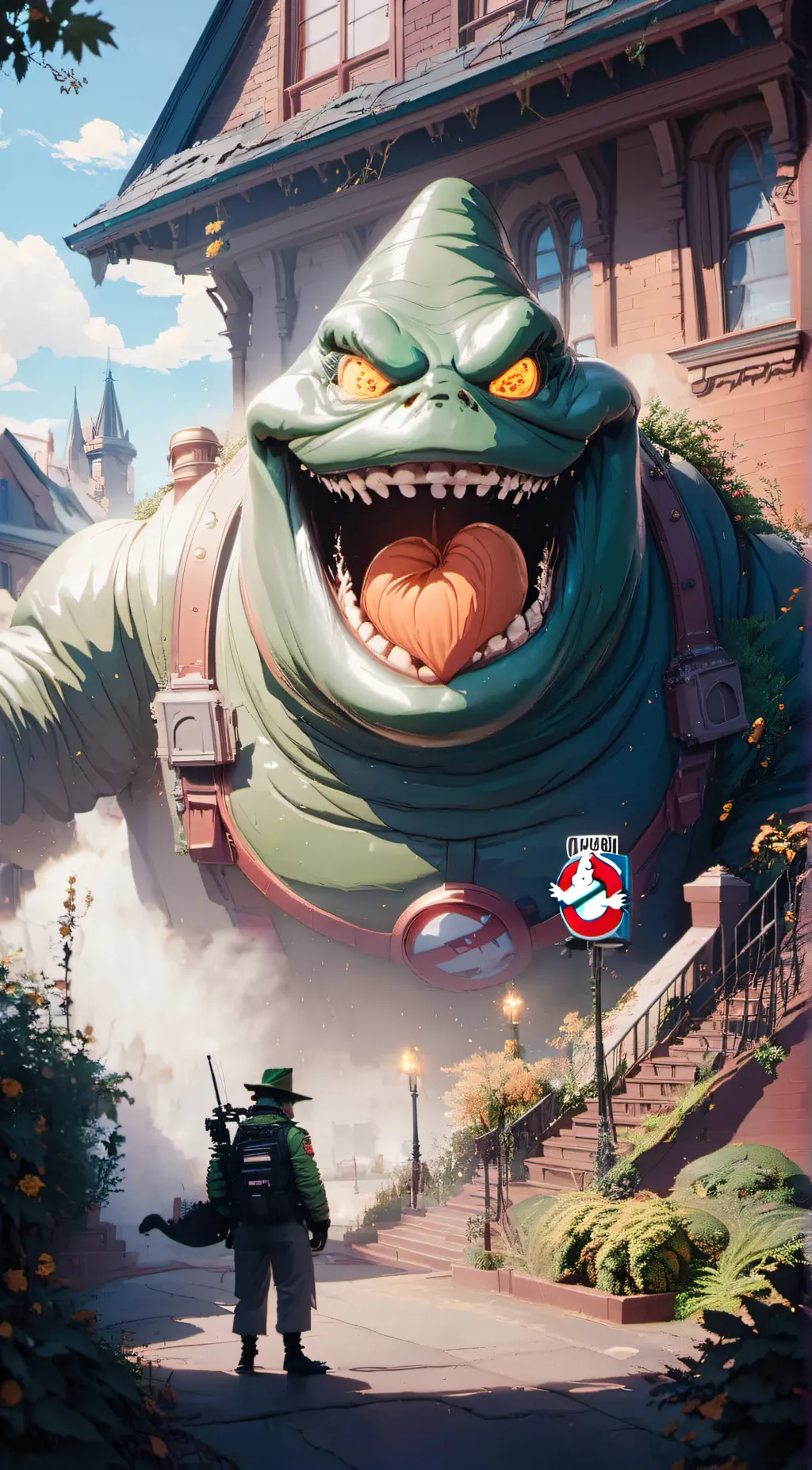 ai character: slimer background