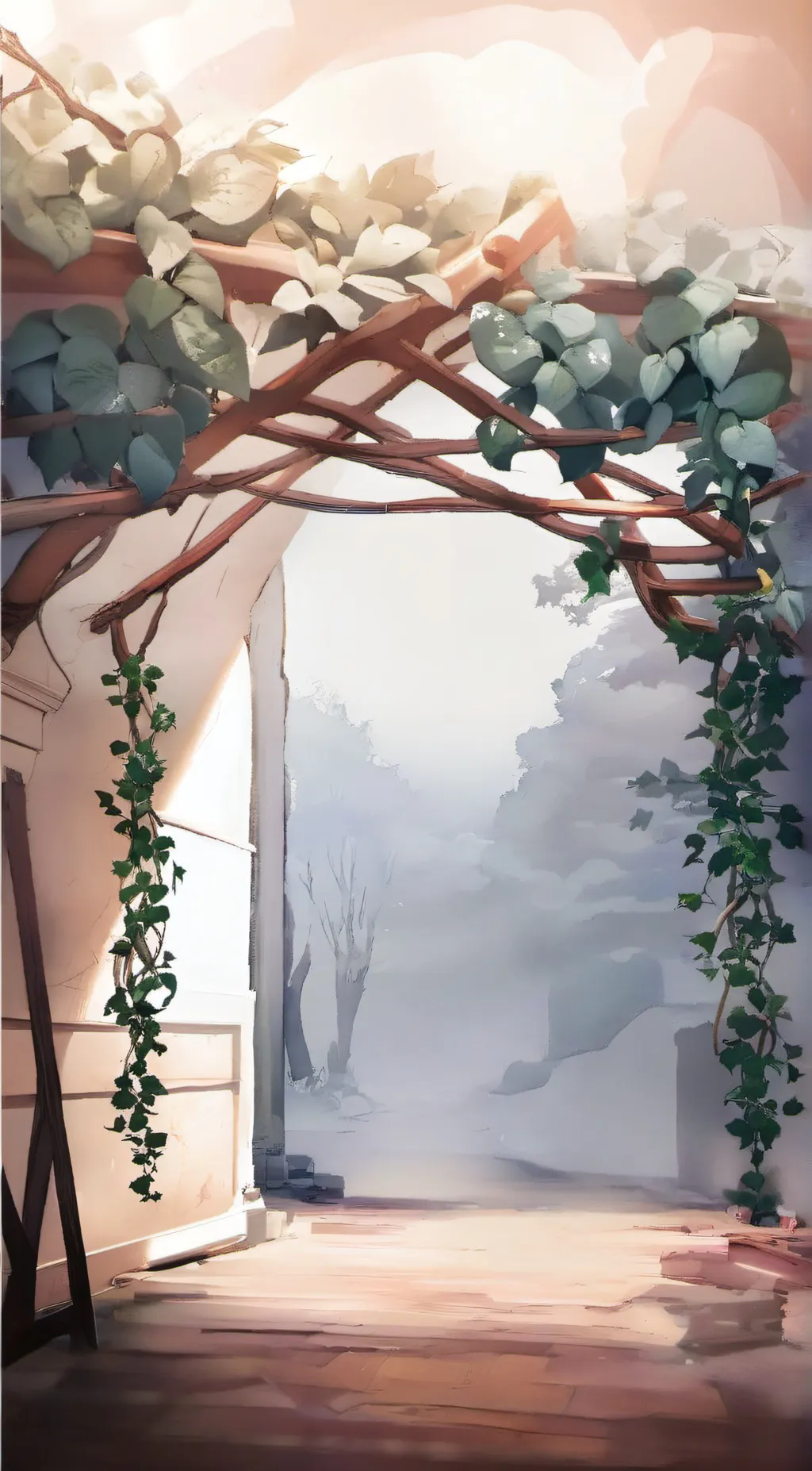 ai character: walkway of life background