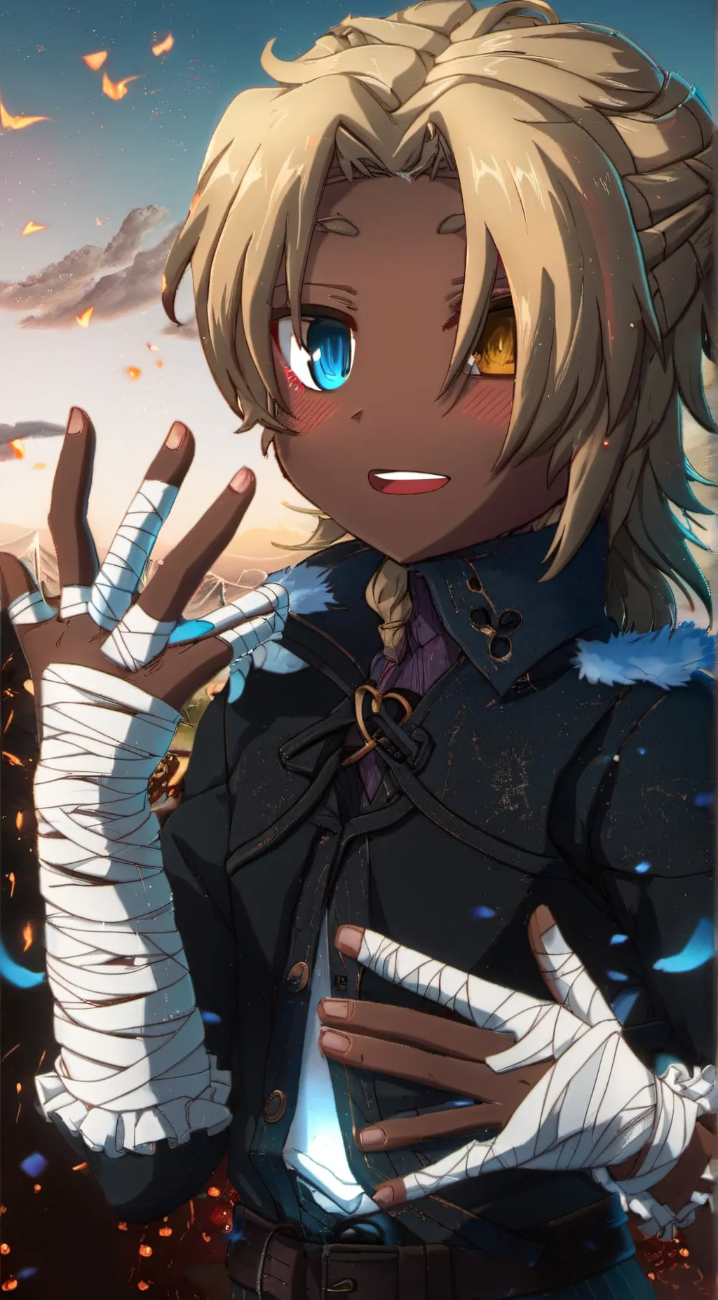 ai character: Zack  background