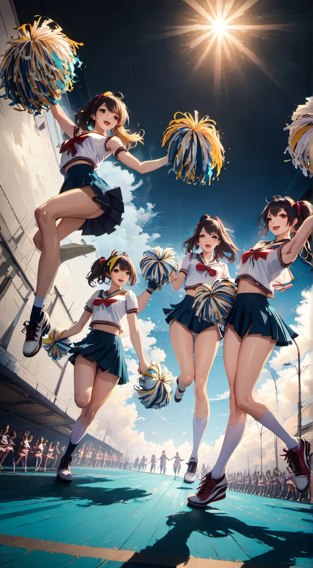 ai character: The Cheerleaders background