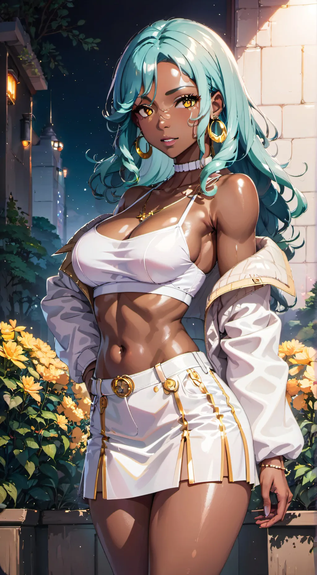 ai character: Maddisyn freehand  background