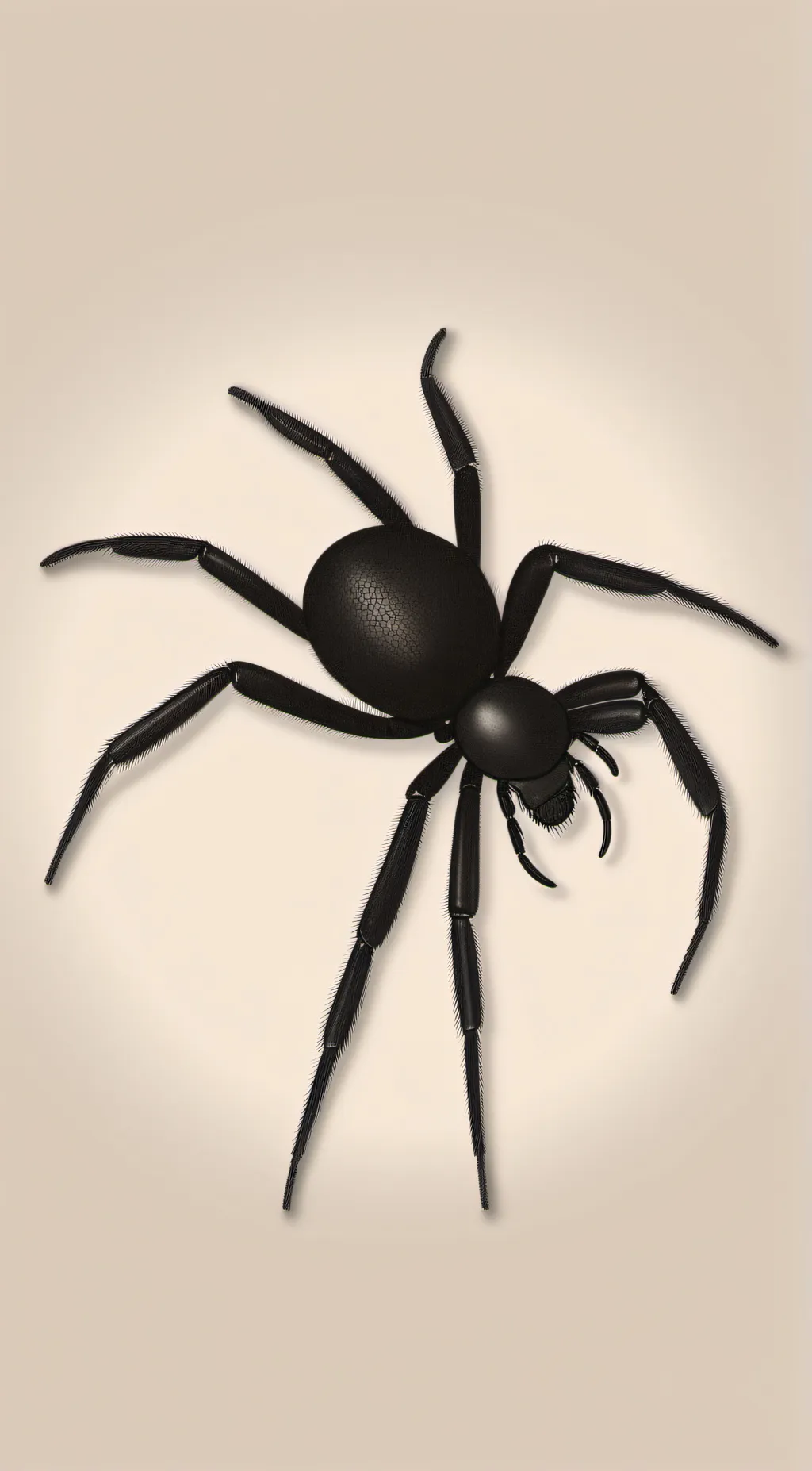 ai character: Female black widow background