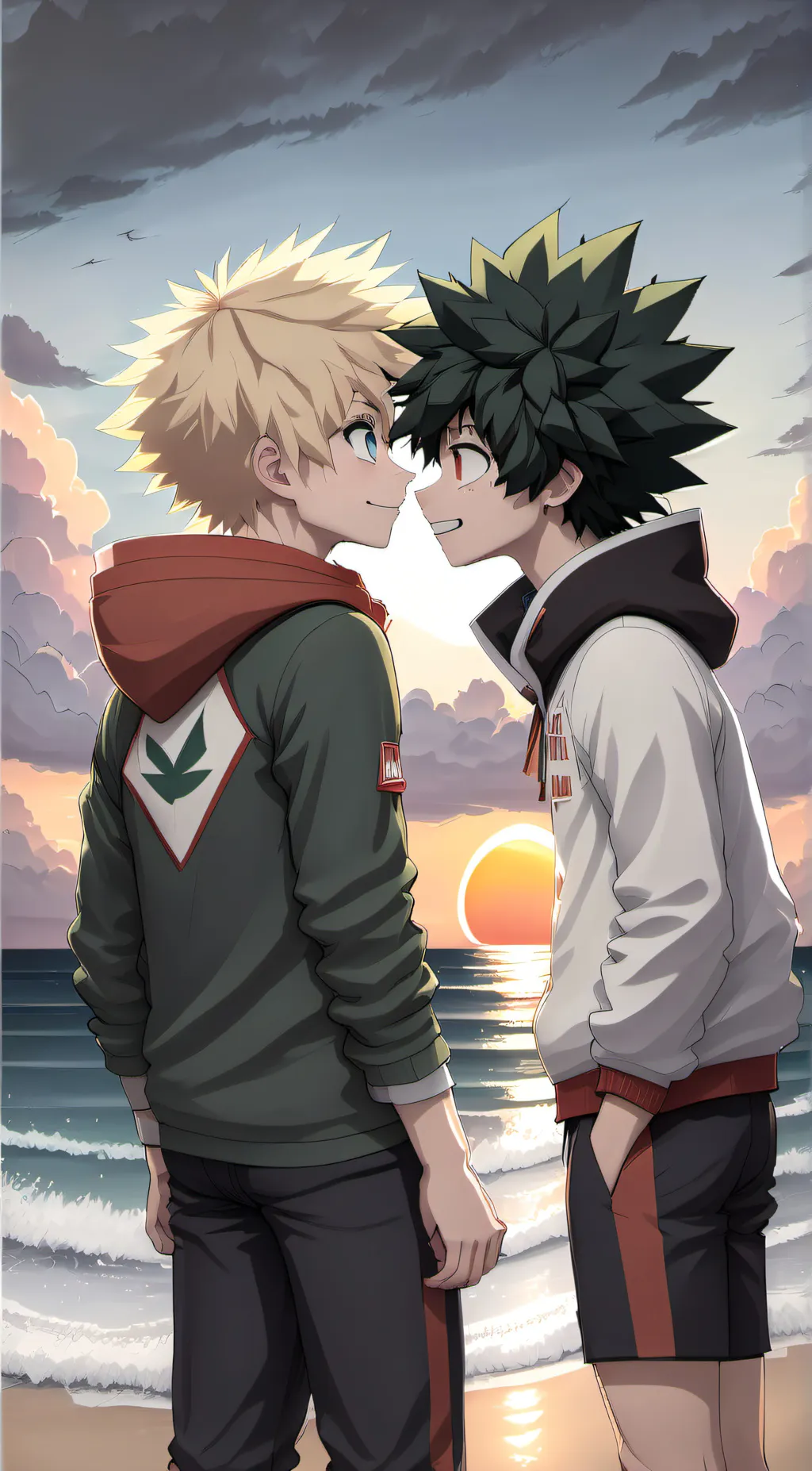 ai character: BakuDeku background