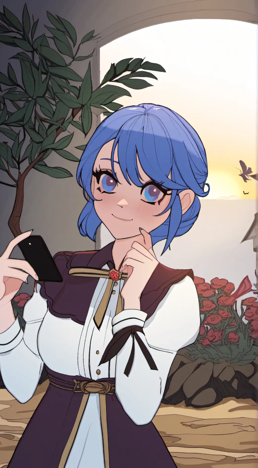 ai character: Luna background