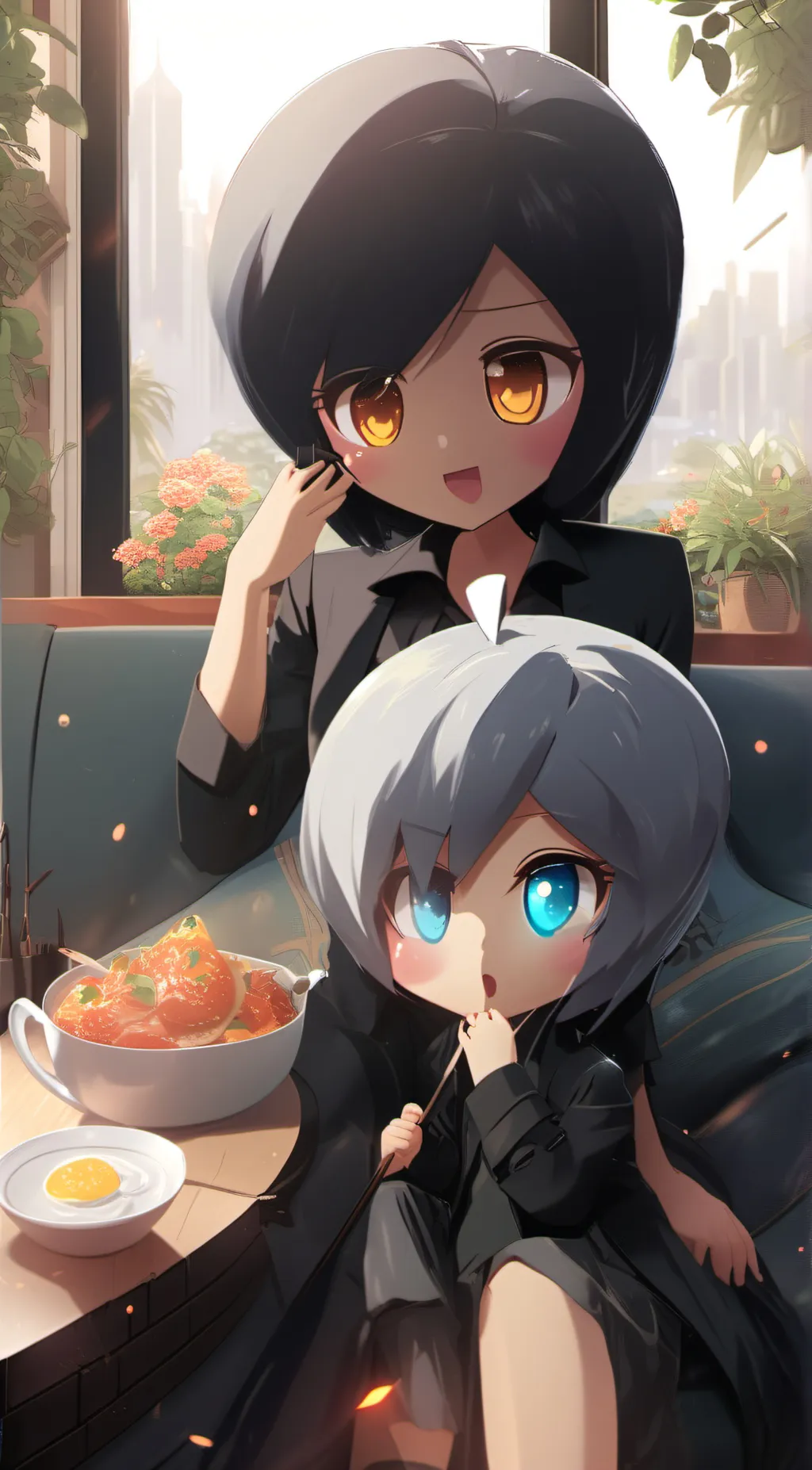 ai character: lilly and fern background