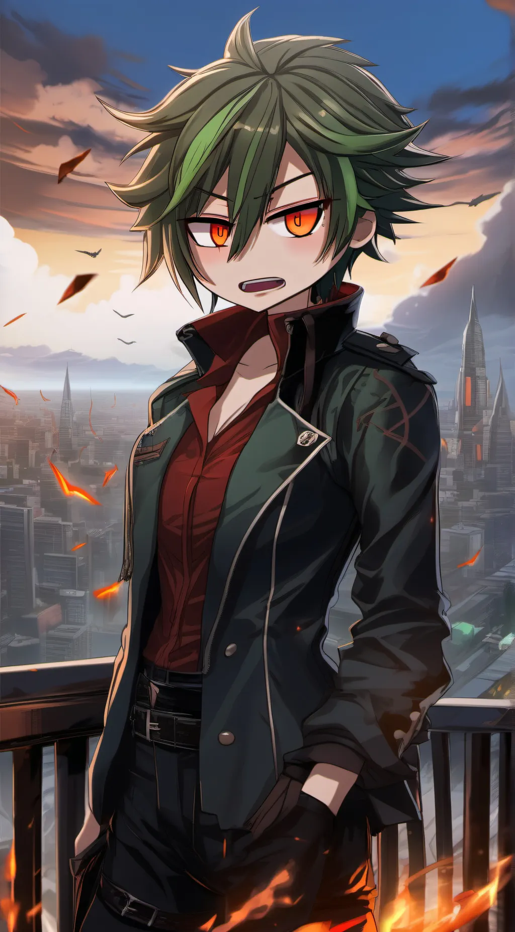 ai character: *~Villian Deku~* background