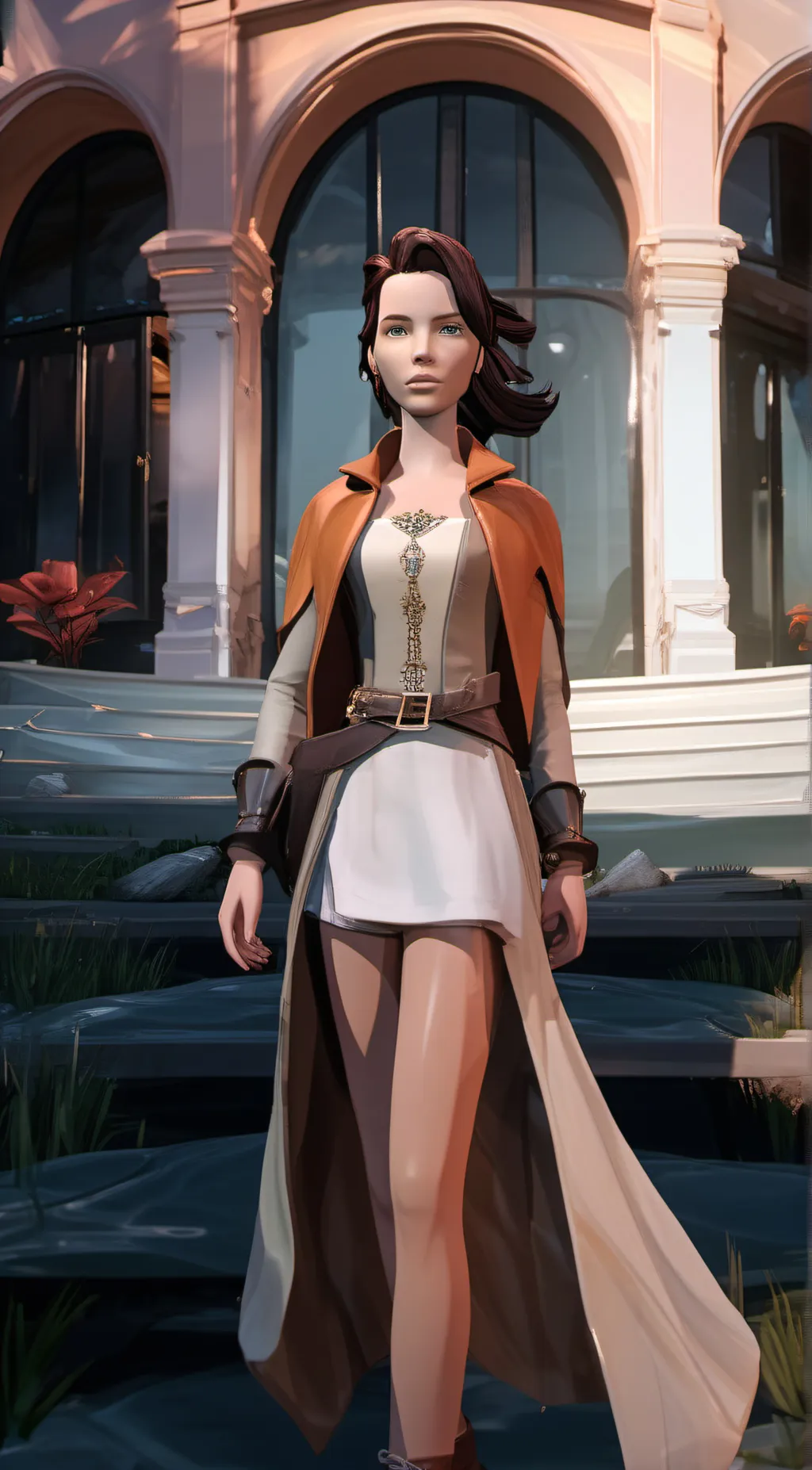 ai character: ginger background