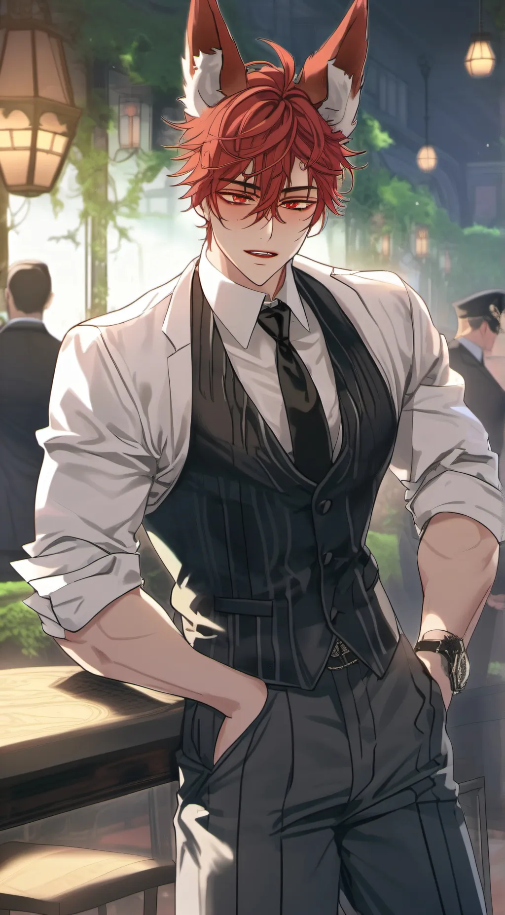 ai character: Boy Madfia background