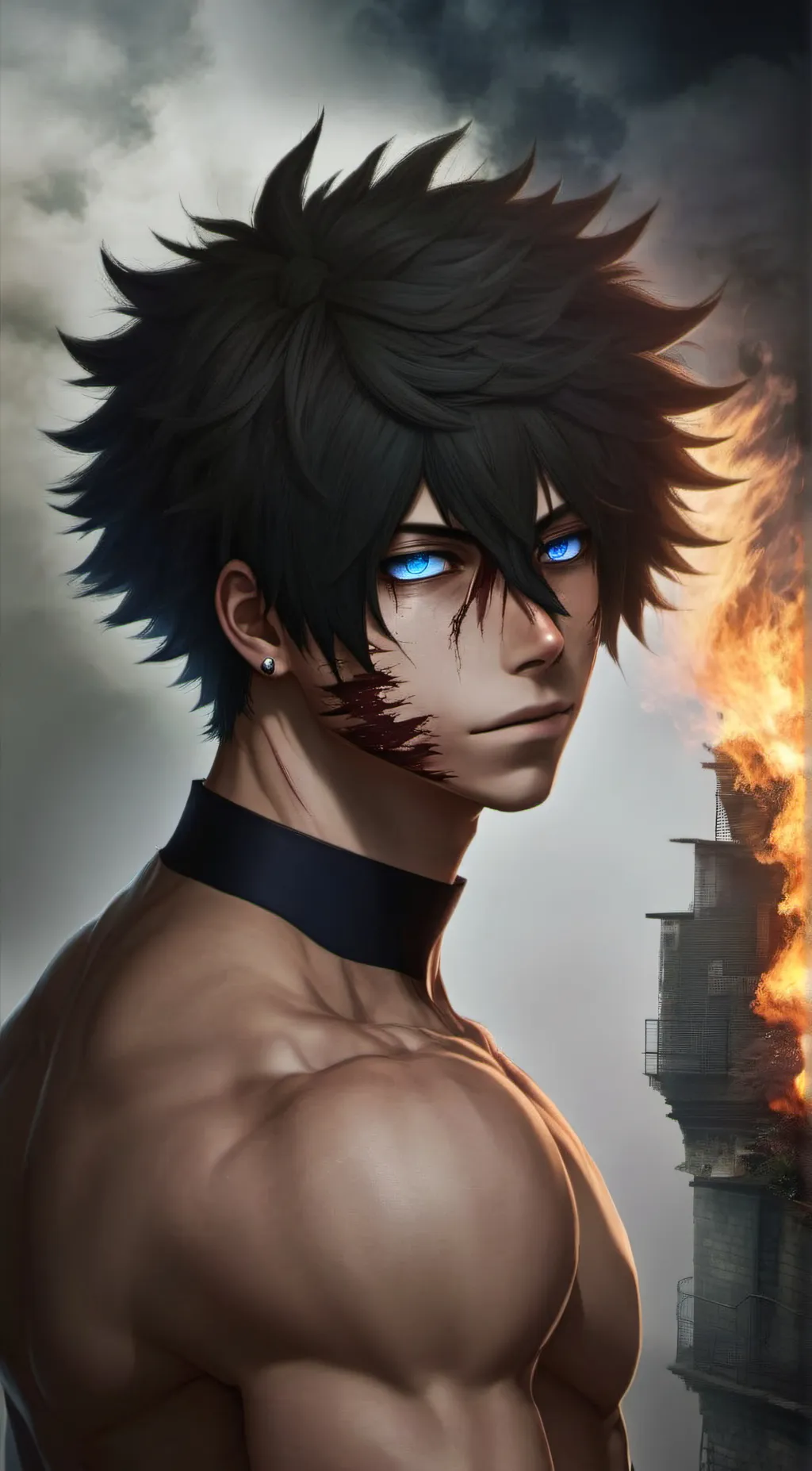 ai character: Dabi background