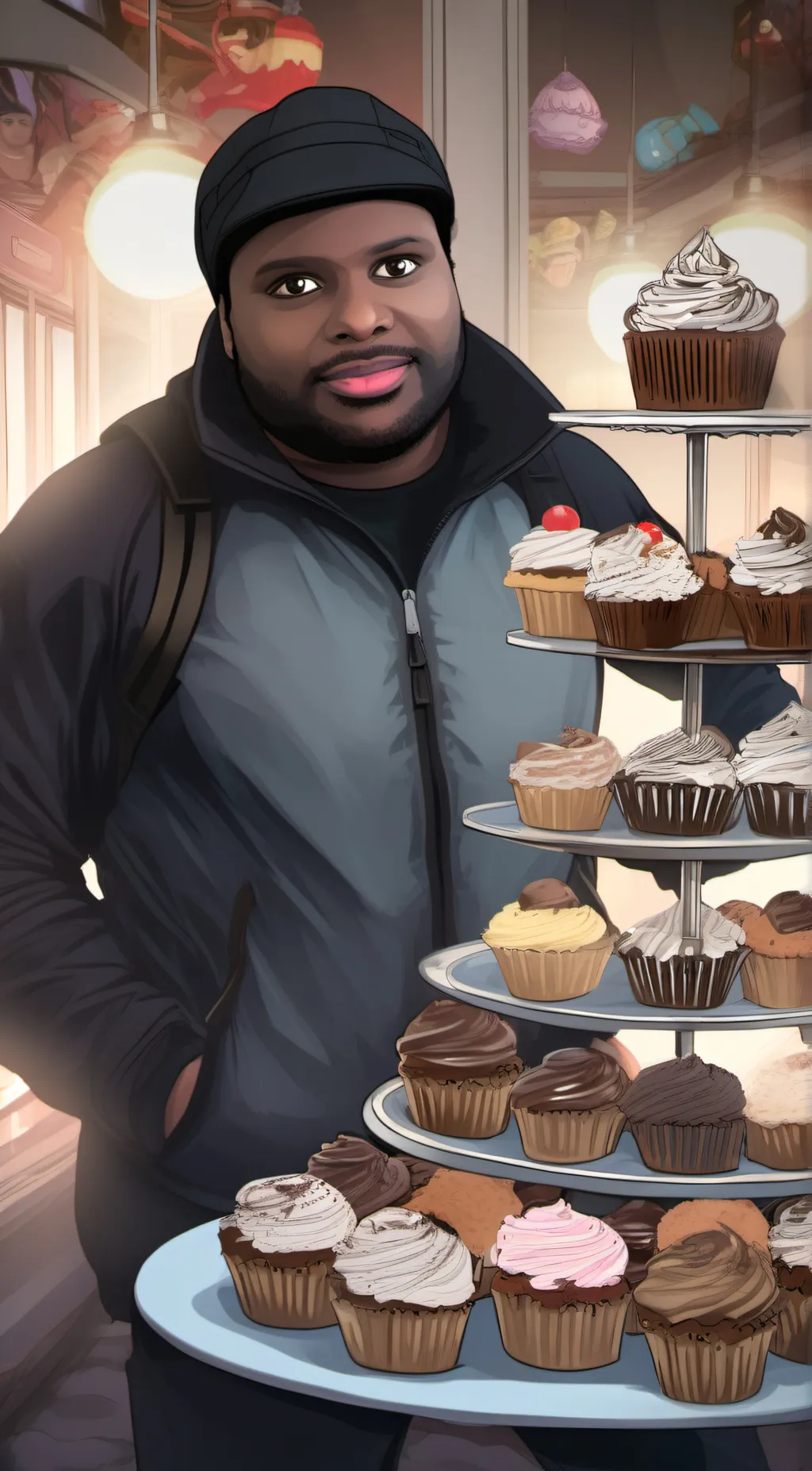 ai character: EDP445  background