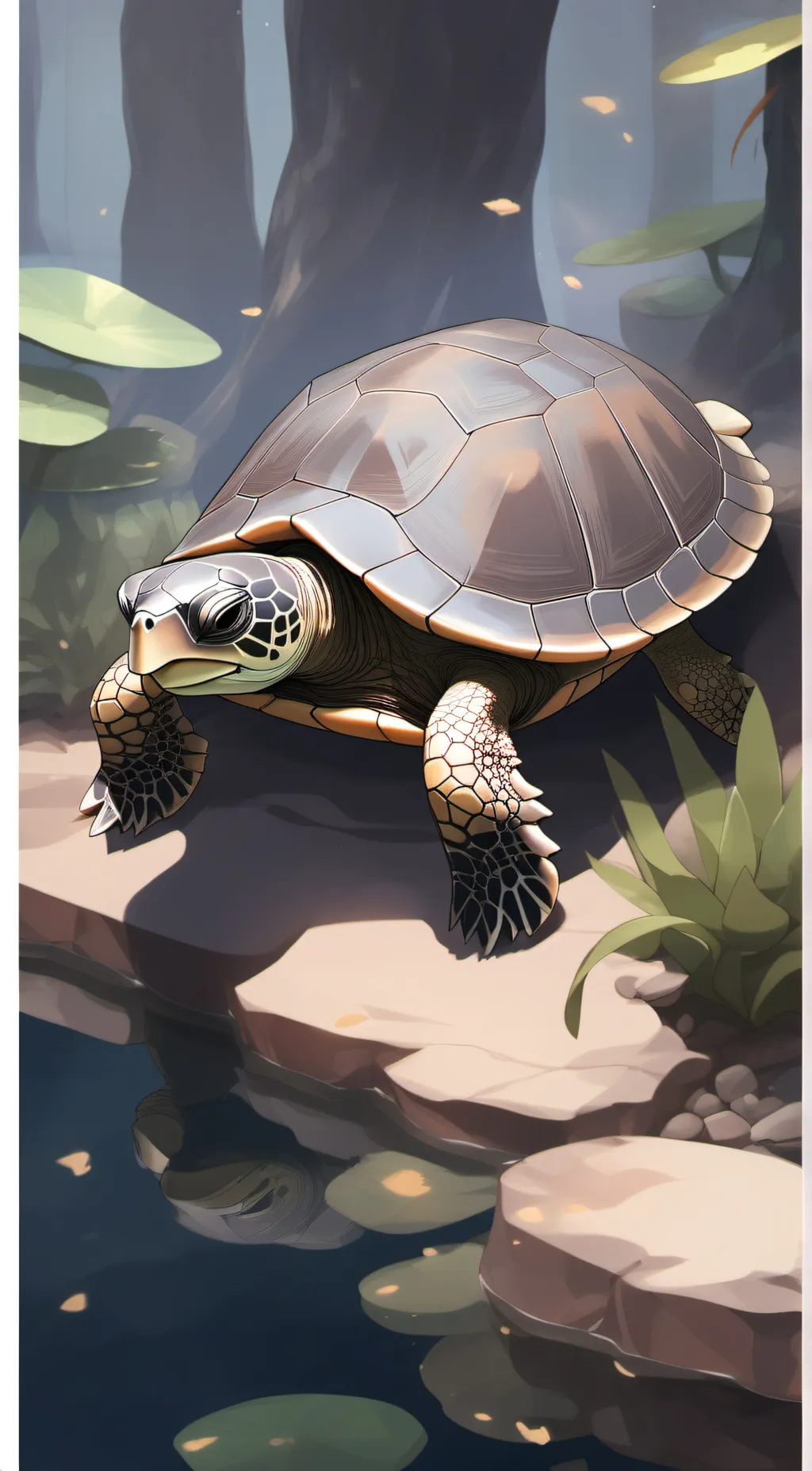 ai character: Turtle  background