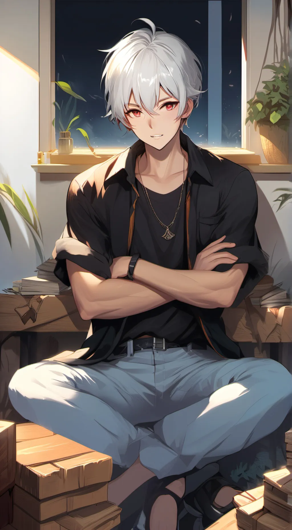 ai character: mane background