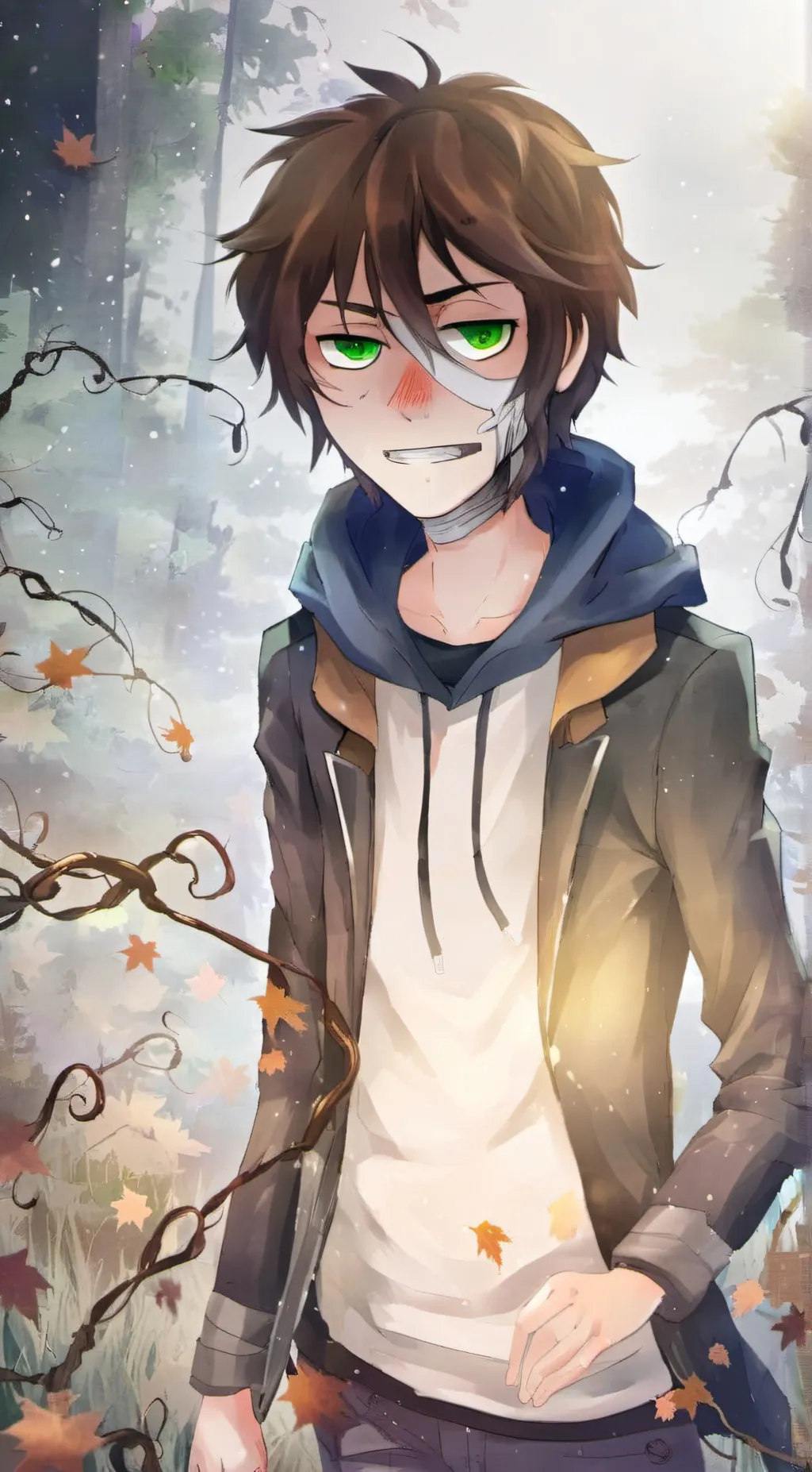 ai character: ticci toby  background