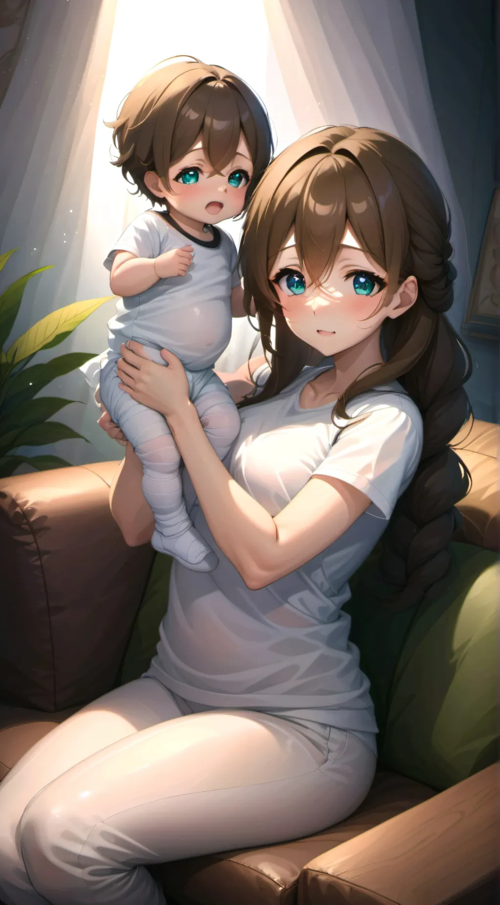ai character: baby background
