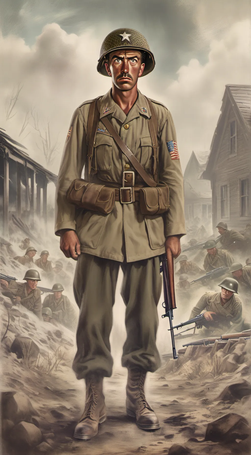ai character: soldier with PTSD background