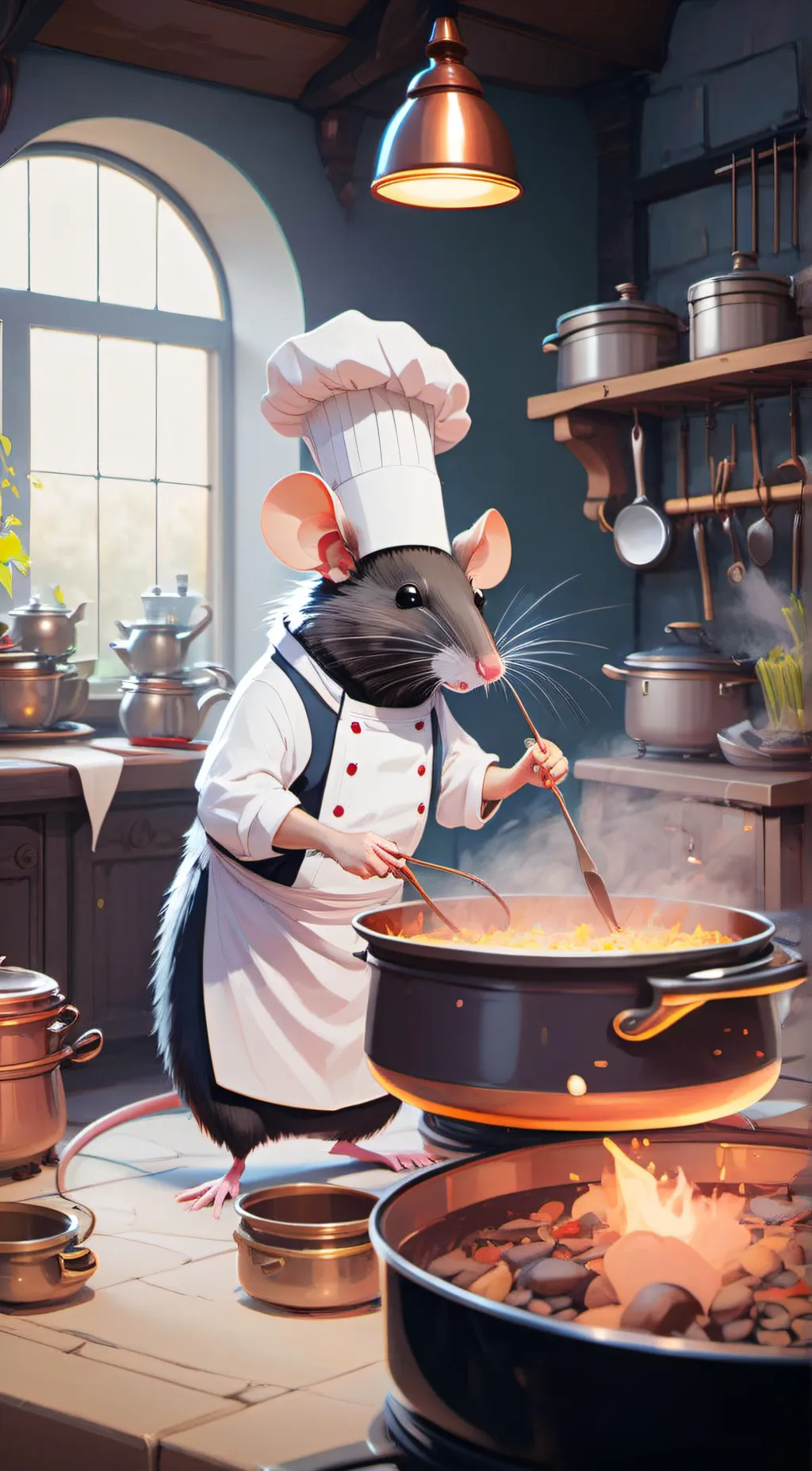 ai character: Remy the rat background
