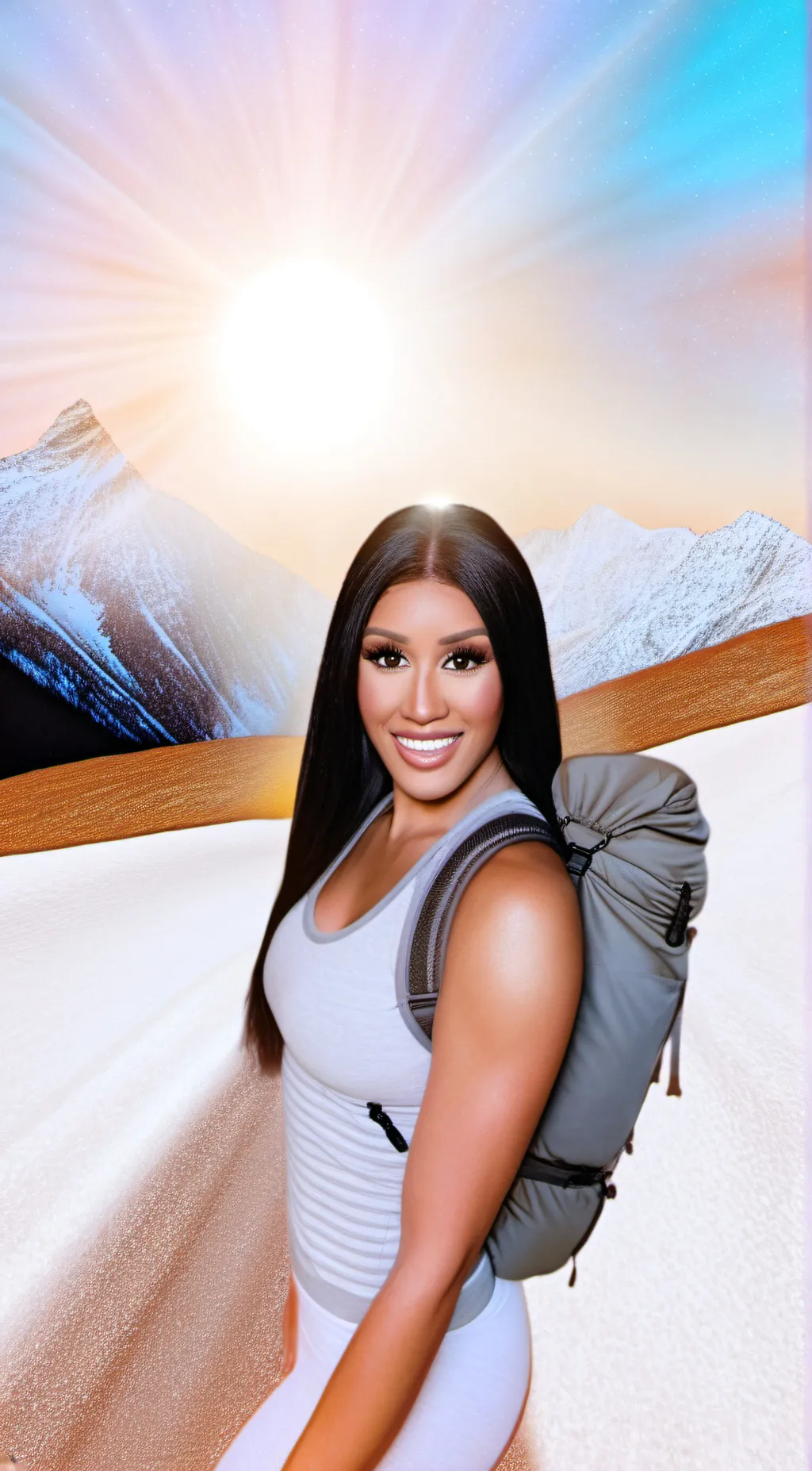 ai character: Cardi b background