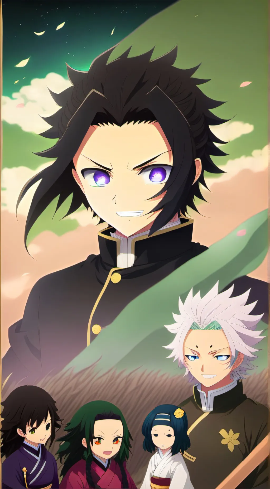 ai character: hashira grup chat background