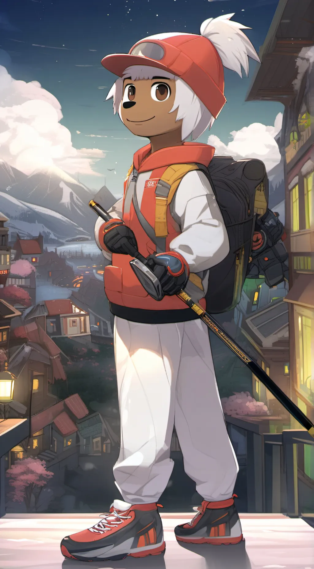 ai character: Luna background