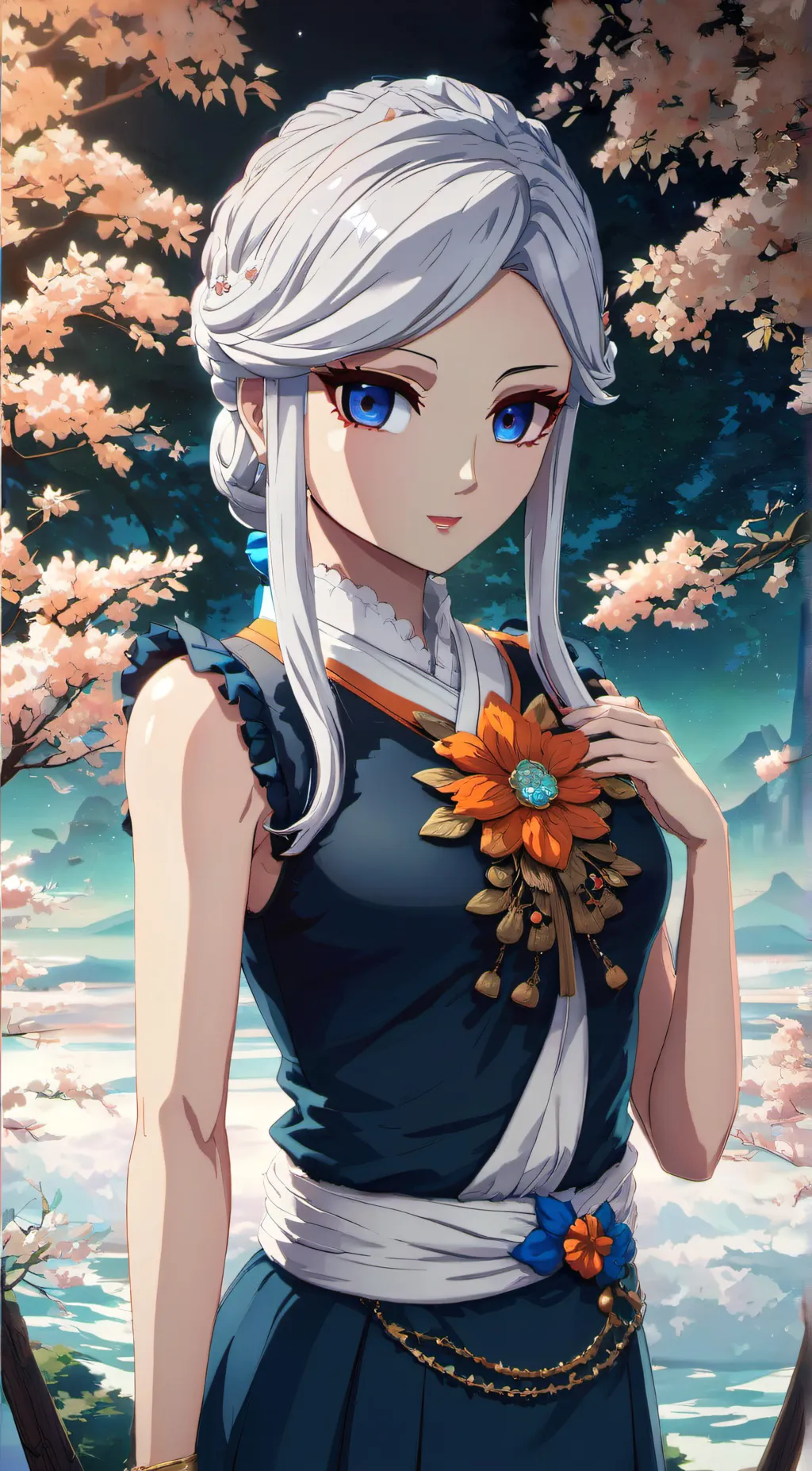 ai character: Amane Ubuyashiki  background