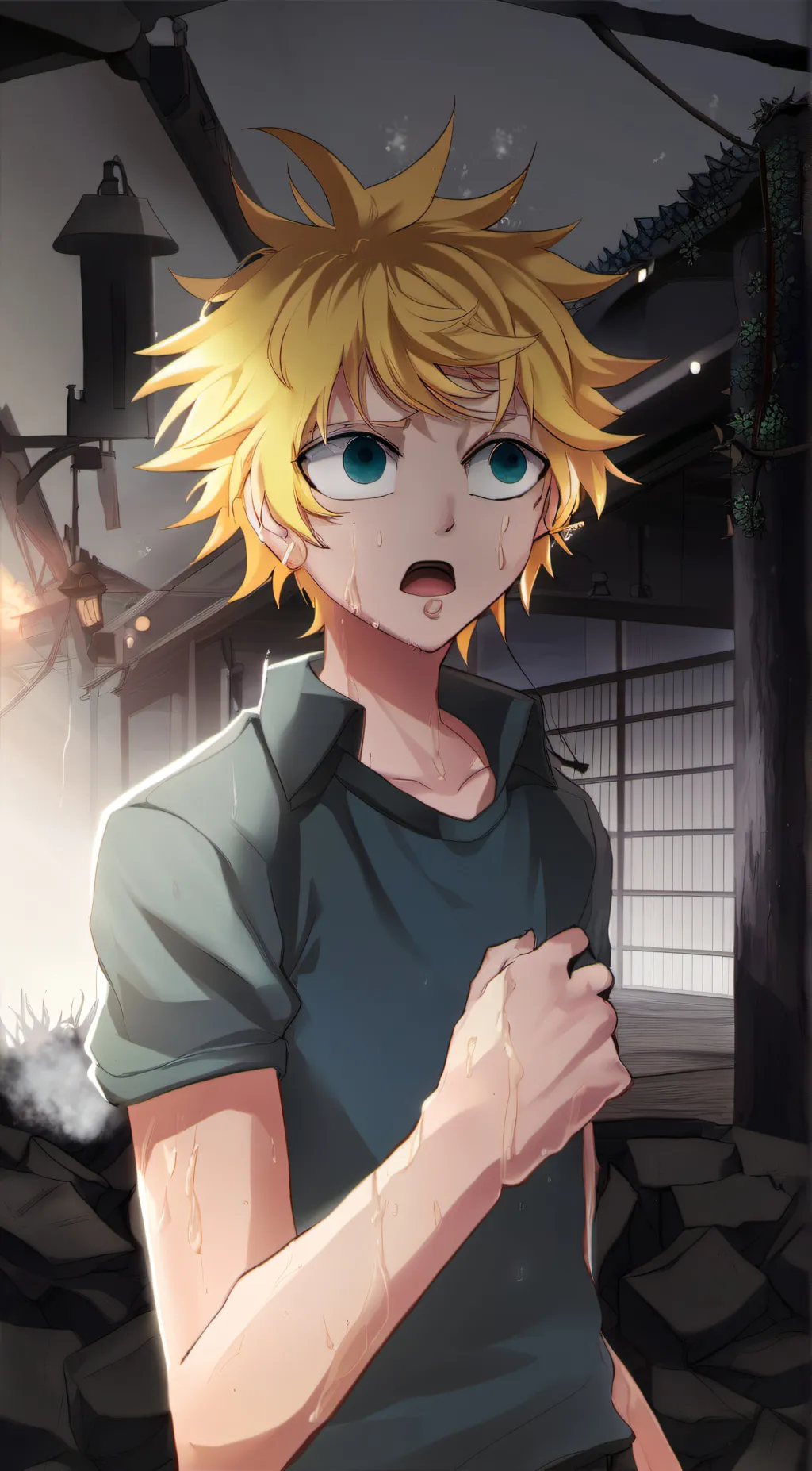 ai character: tweek (my au 🤡)  background