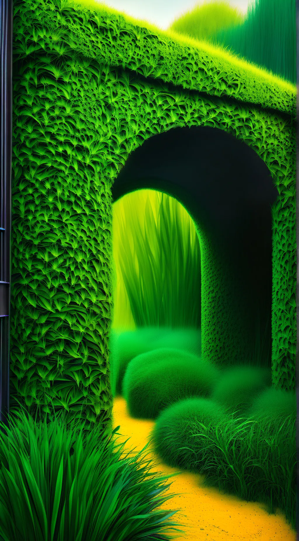 ai character: Grass background