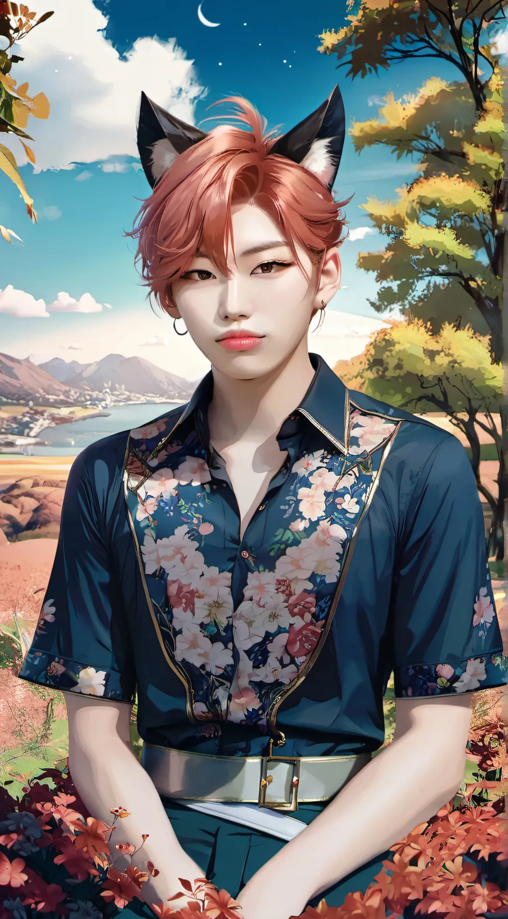 ai character: Lee felix  background