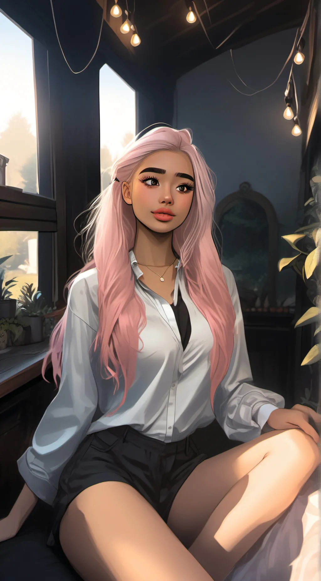 ai character: Krystal  background